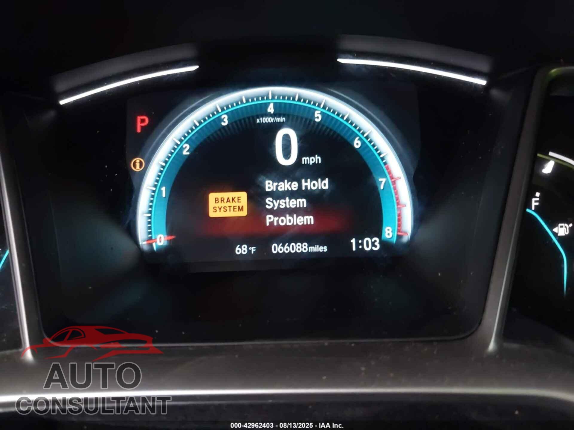 HONDA CIVIC 2017 - 19XFC2F72HE202584