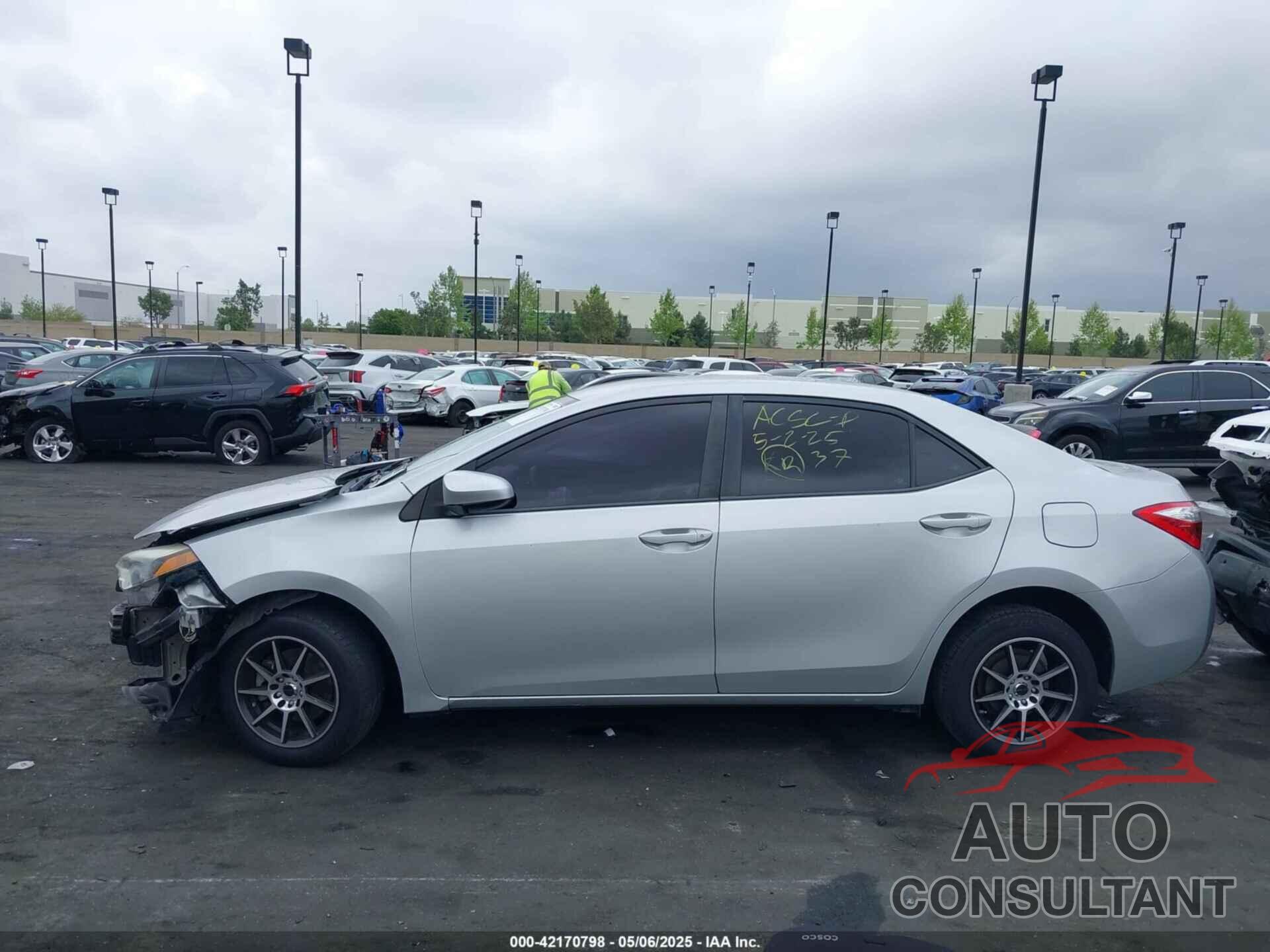 TOYOTA COROLLA 2016 - 5YFBURHE0GP406538