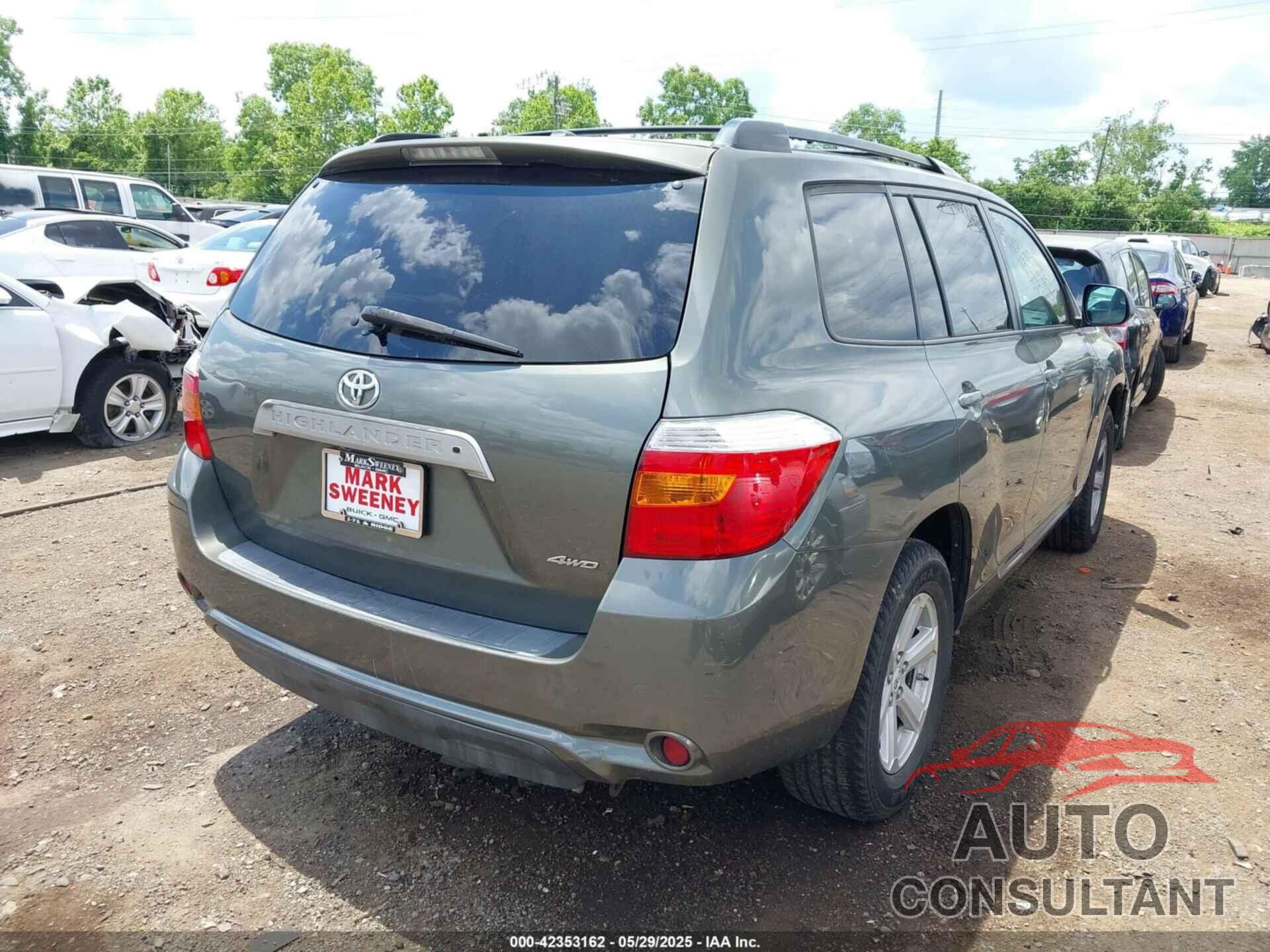 TOYOTA HIGHLANDER 2010 - 5TDJK3EH8AS020087