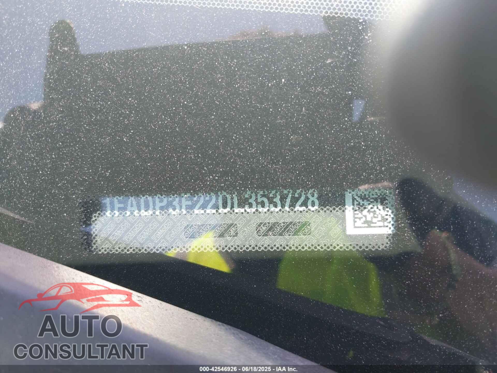 FORD FOCUS 2013 - 1FADP3F22DL353728