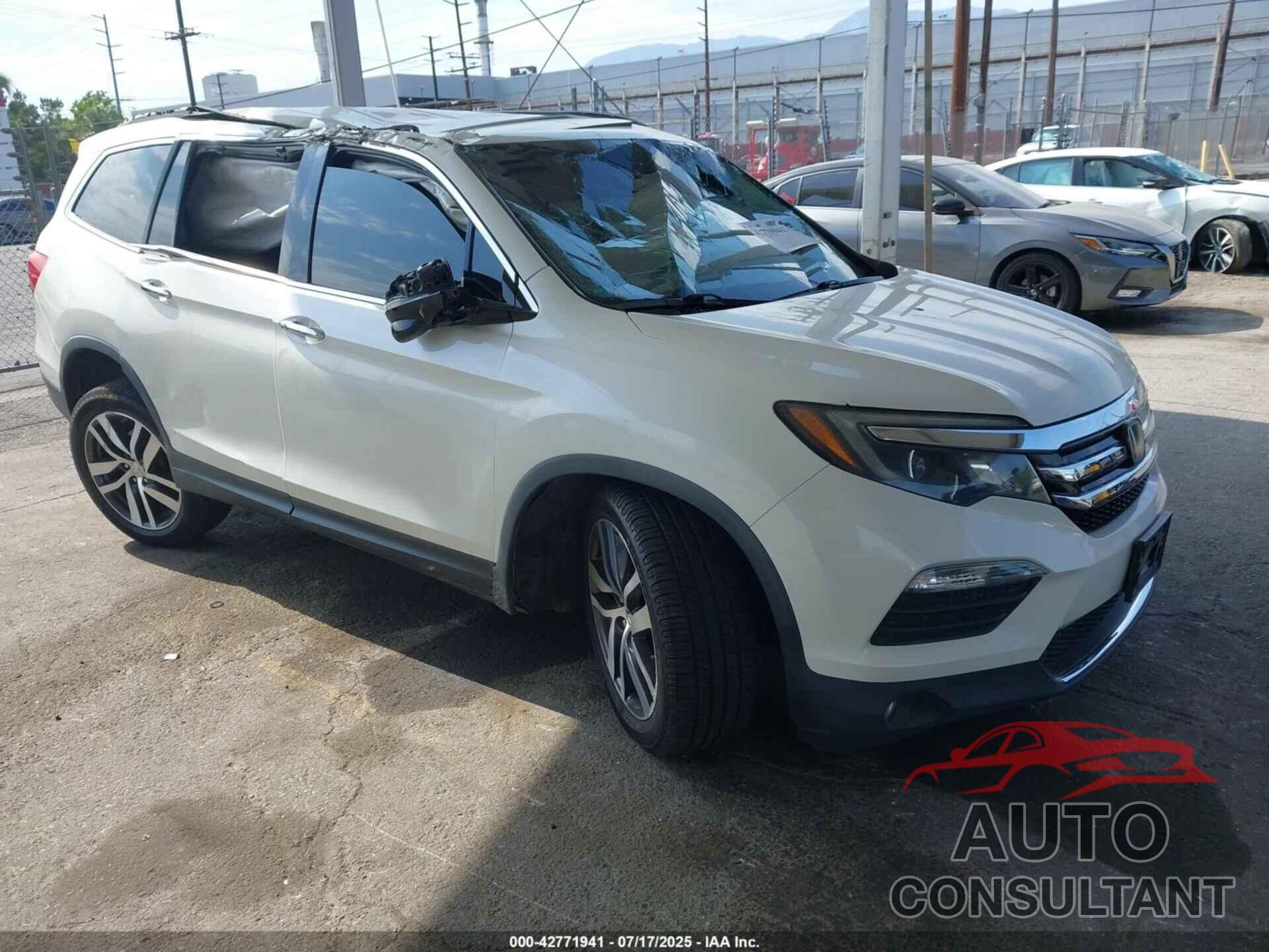 HONDA PILOT 2017 - 5FNYF5H93HB036506