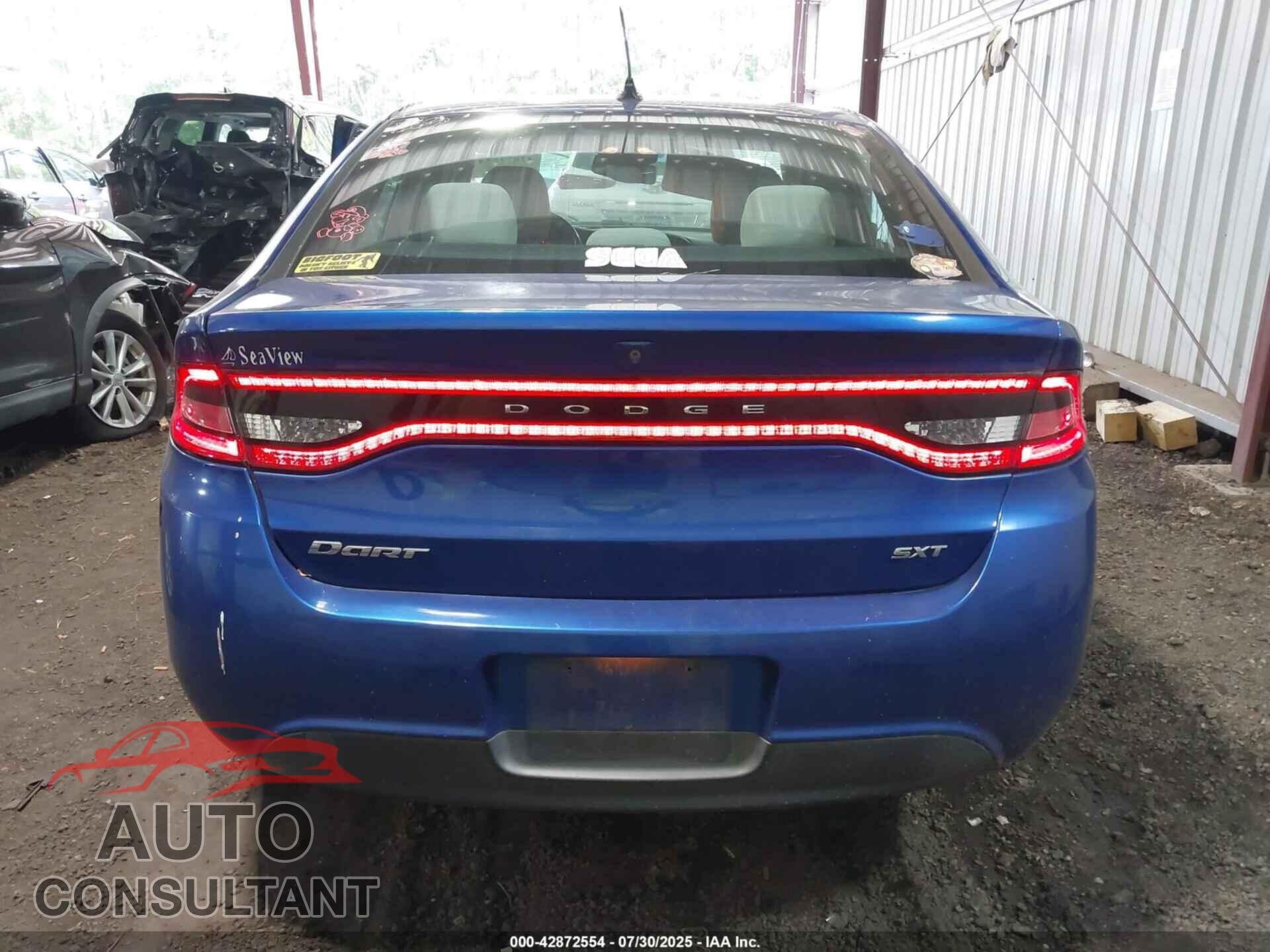 DODGE DART 2013 - 1C3CDFBA8DD137278