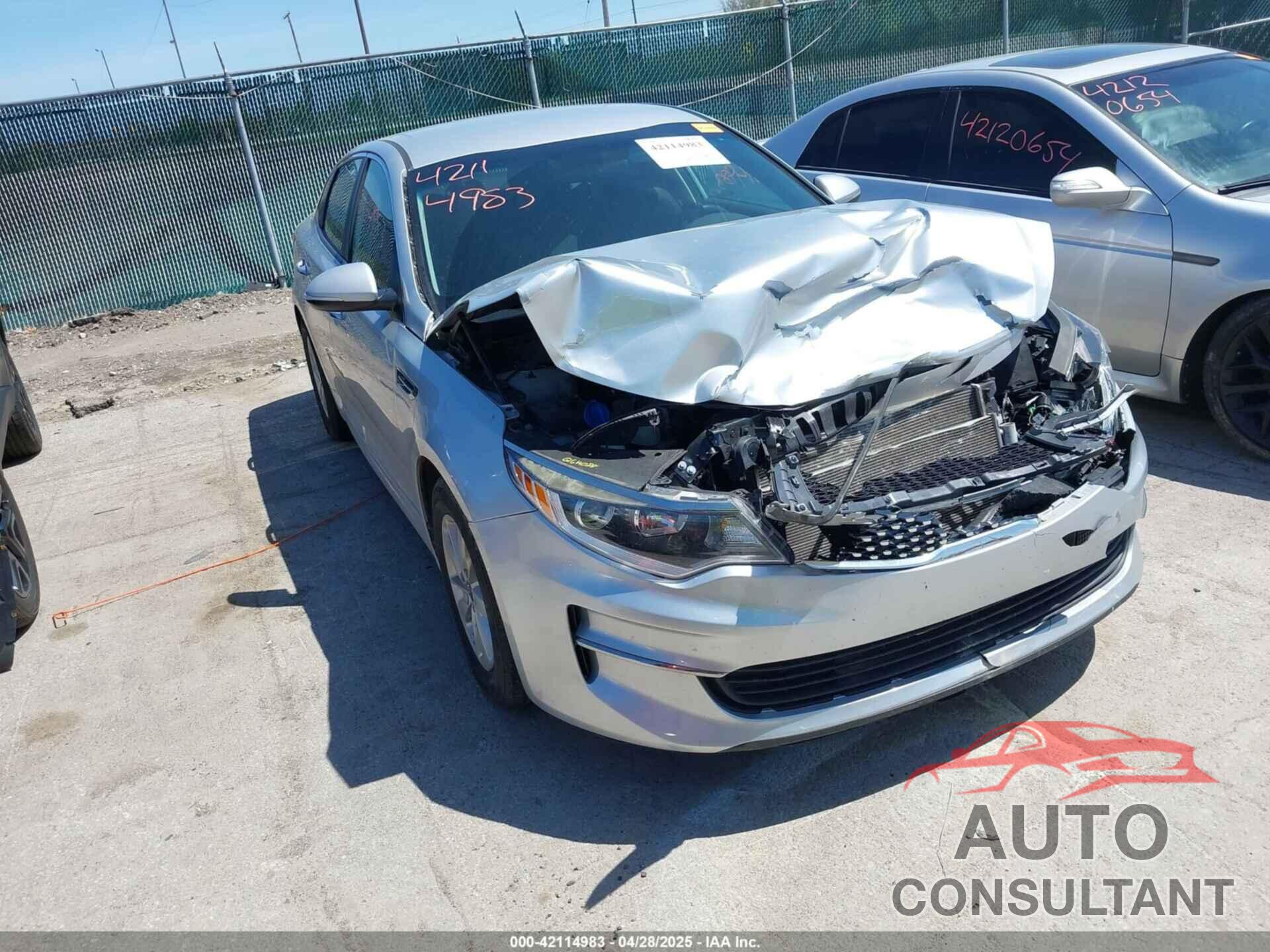 KIA OPTIMA 2016 - 5XXGT4L30GG093775