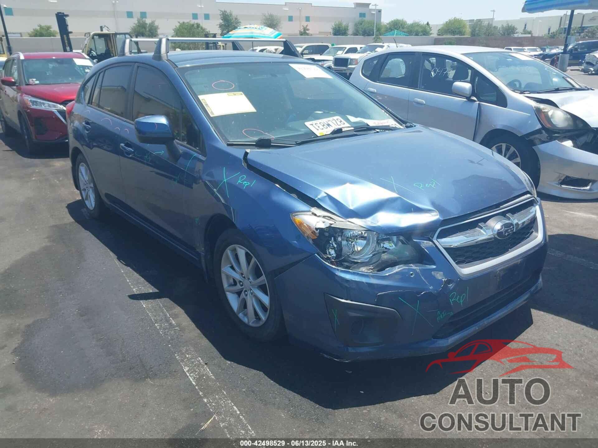 SUBARU IMPREZA 2012 - JF1GPAB62CH245489