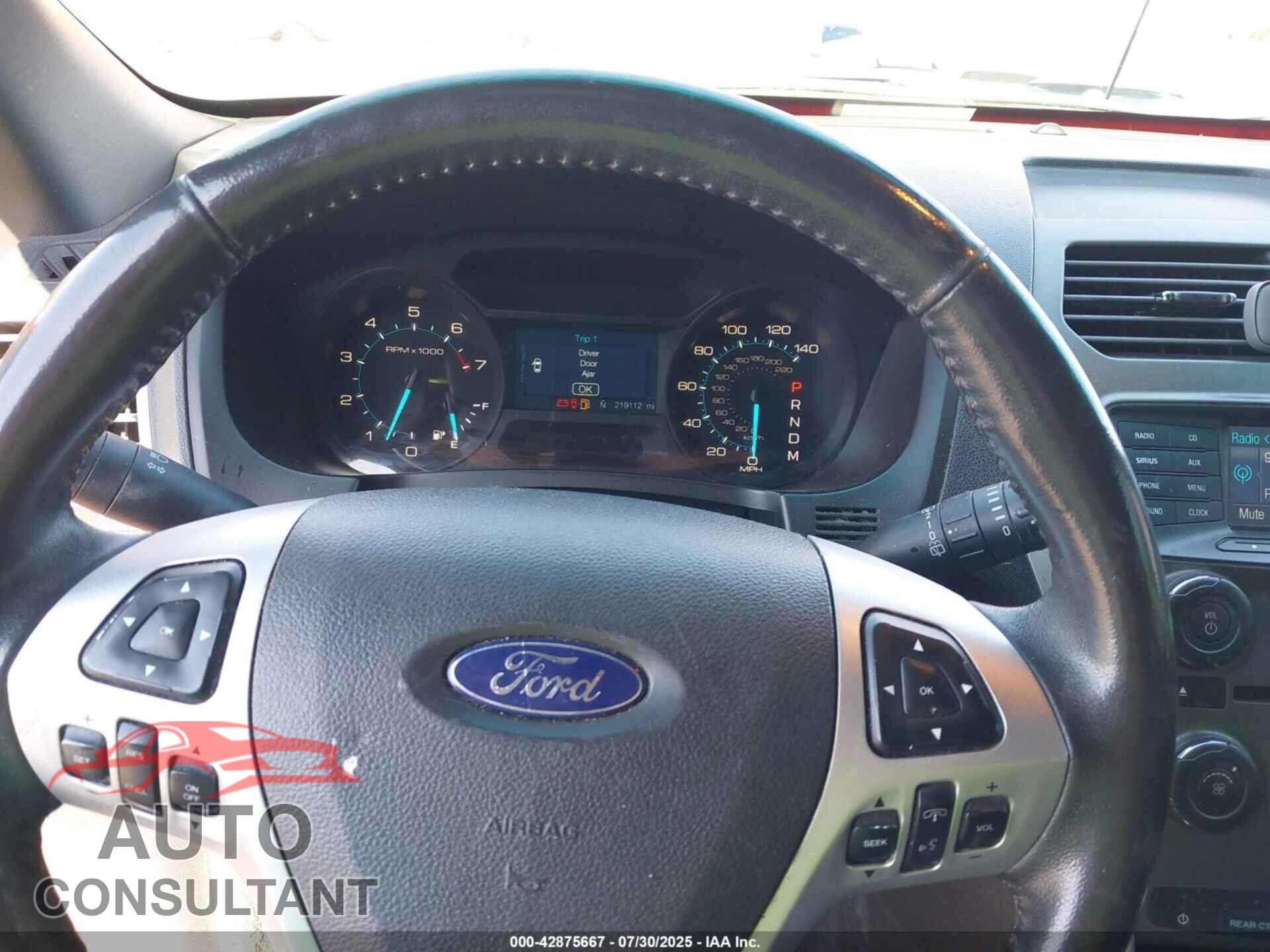 FORD EXPLORER 2012 - 1FMHK7D80CGA32900