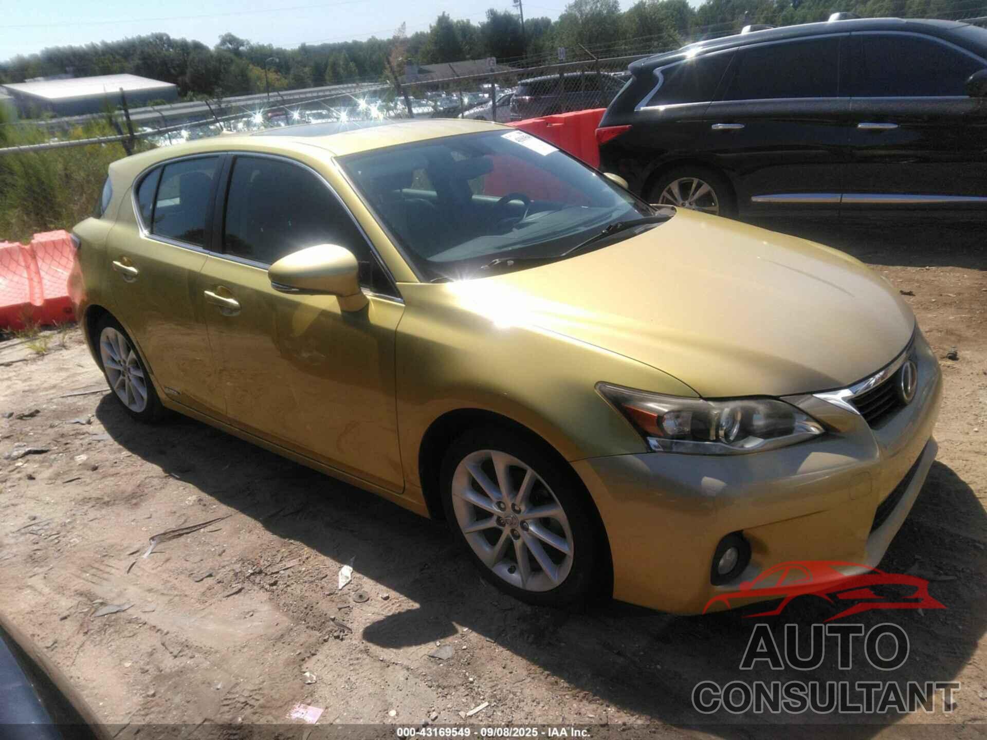 LEXUS CT 200H 2012 - JTHKD5BH5C2061882