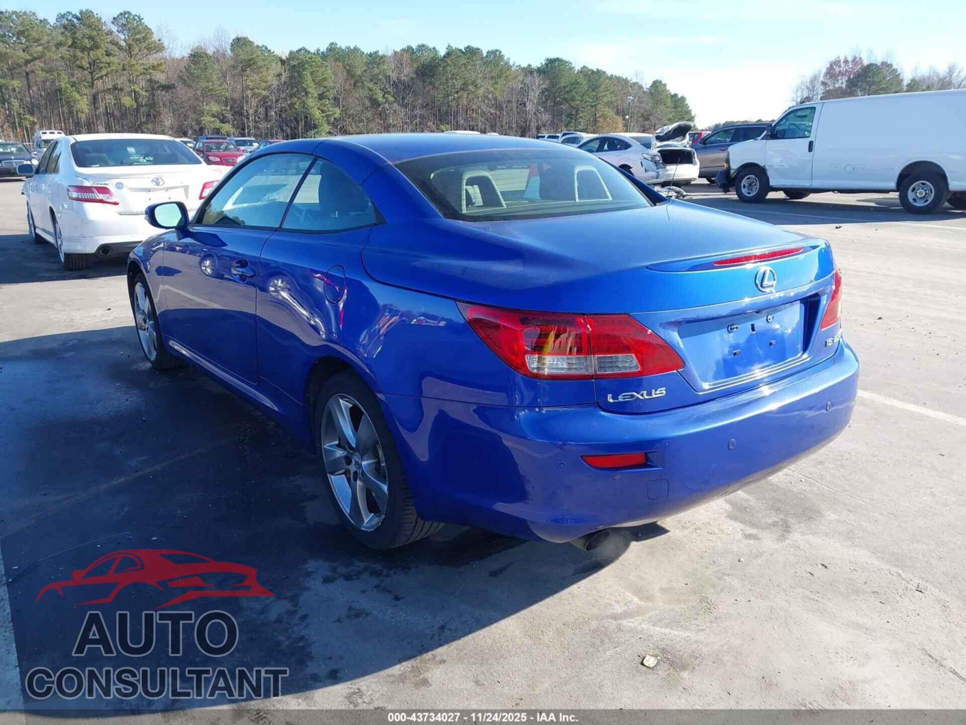 LEXUS IS 250C 2010 - JTHFF2C26A2506678