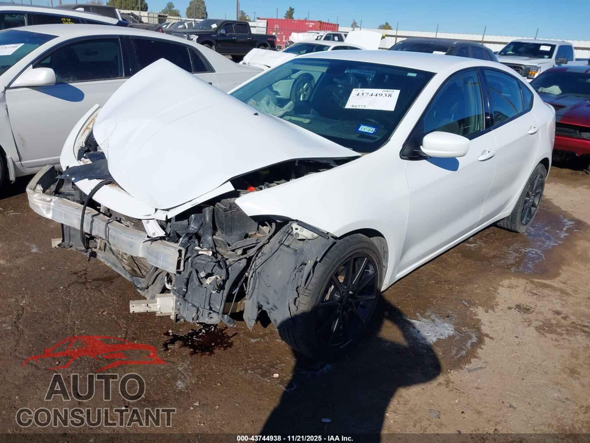 DODGE DART 2015 - 1C3CDFAAXFD159934
