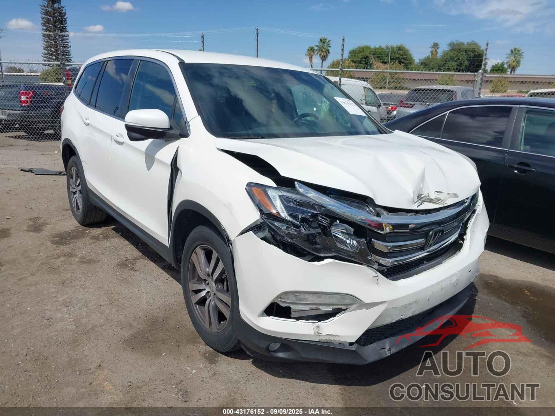 HONDA PILOT 2017 - 5FNYF5H36HB042716