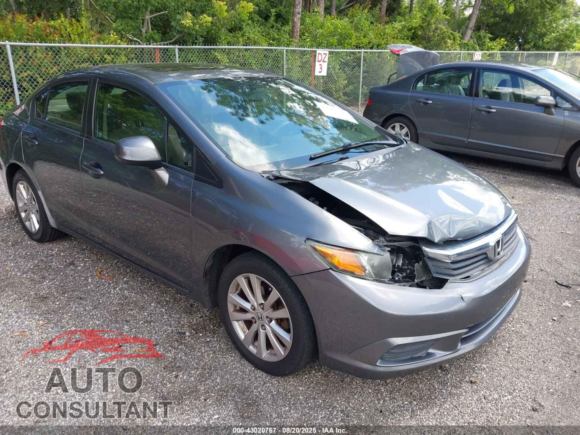 HONDA CIVIC 2012 - 19XFB2F86CE005390