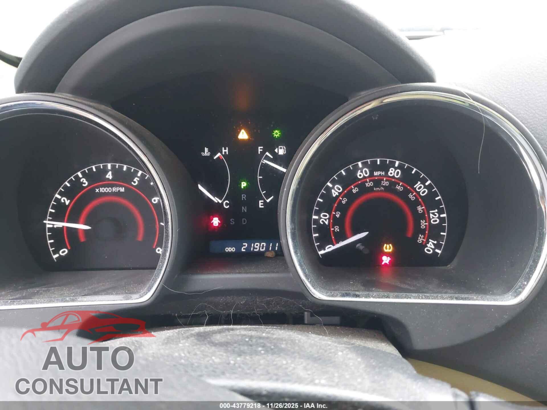 TOYOTA HIGHLANDER 2012 - 5TDBK3EH2CS152382