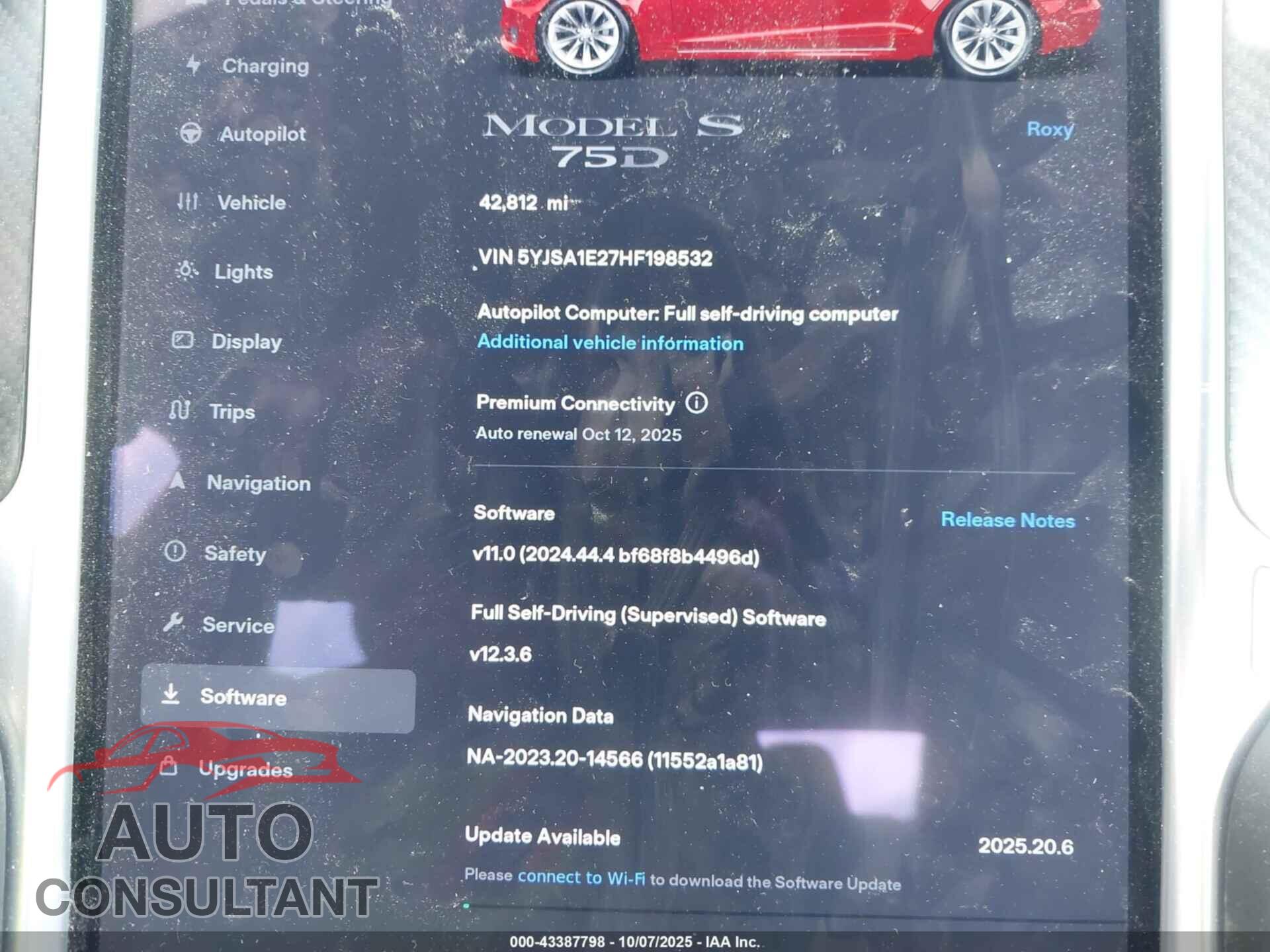 TESLA MODEL S 2017 - 5YJSA1E27HF198532
