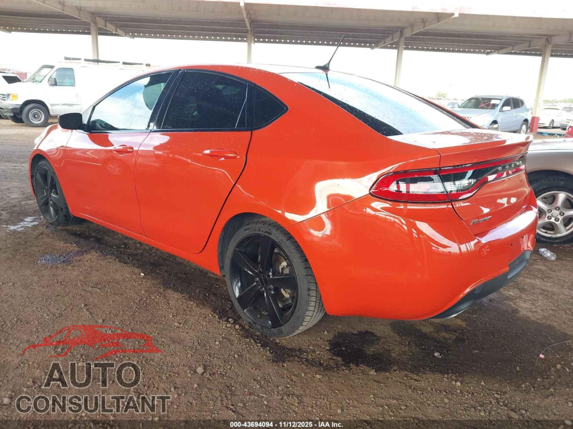 DODGE DART 2015 - 1C3CDFBB4FD252813
