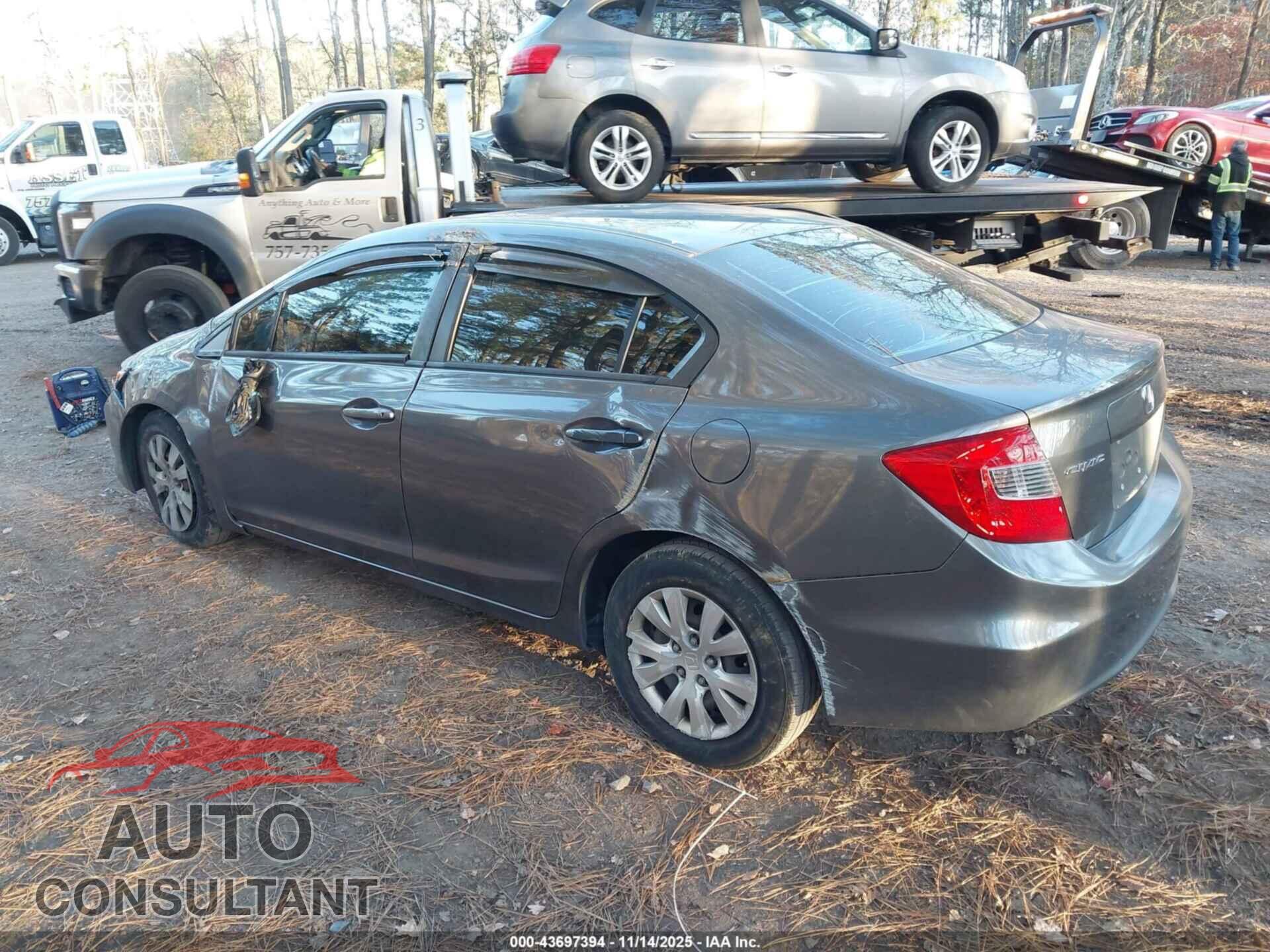 HONDA CIVIC 2012 - 19XFB2F54CE102741