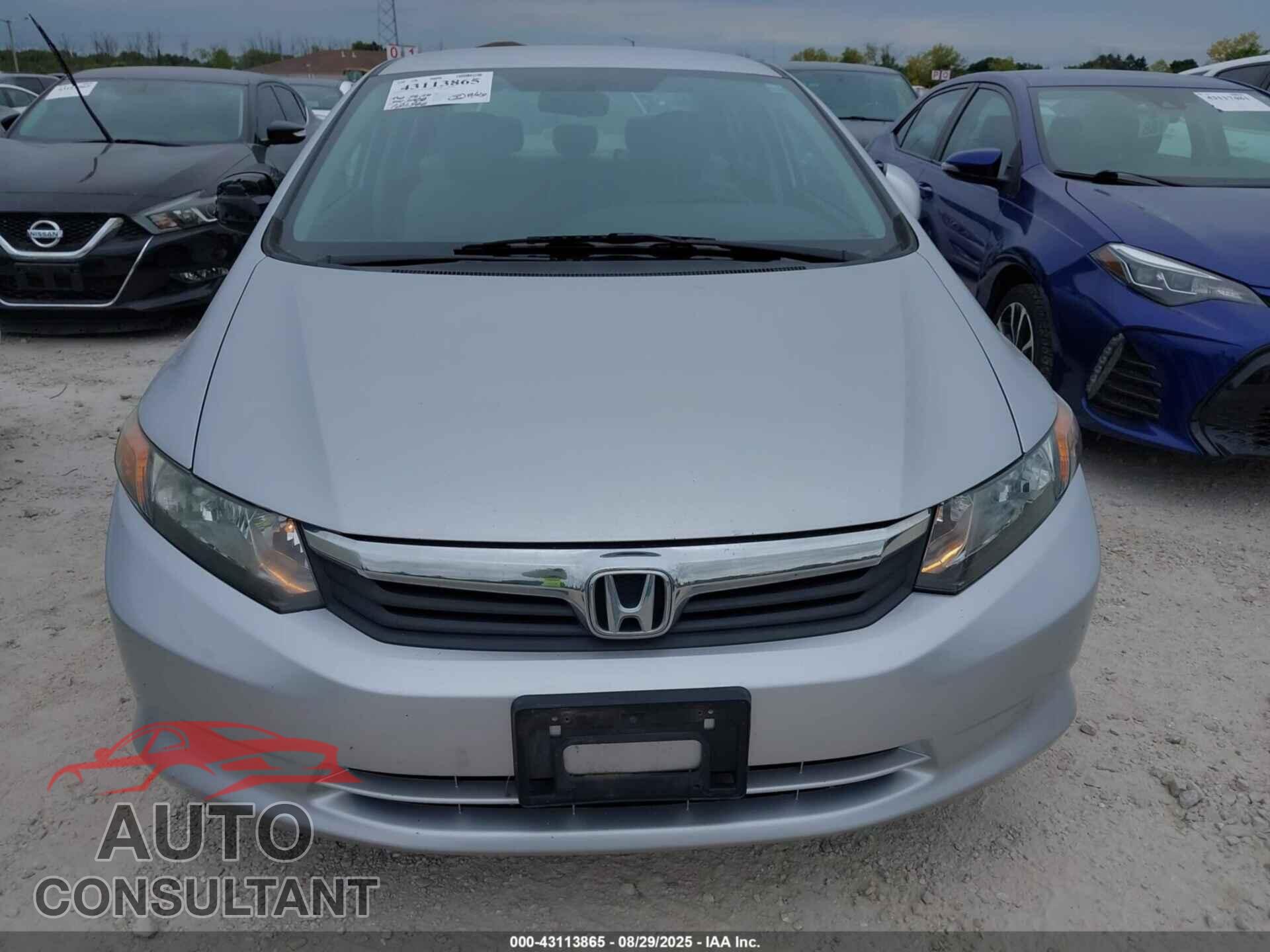 HONDA CIVIC 2012 - 19XFB2F55CE023370