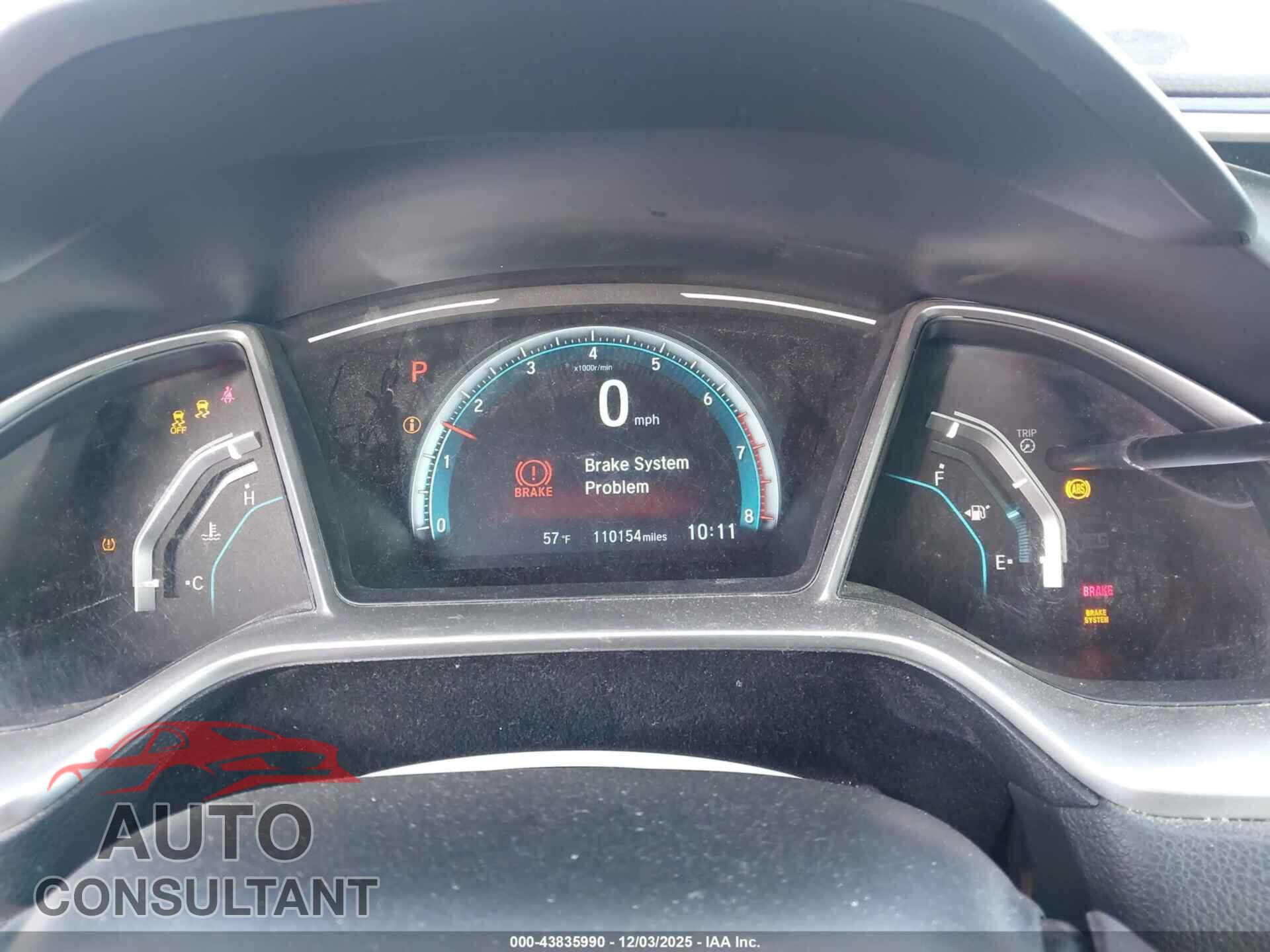 HONDA CIVIC 2017 - 2HGFC3B39HH357261