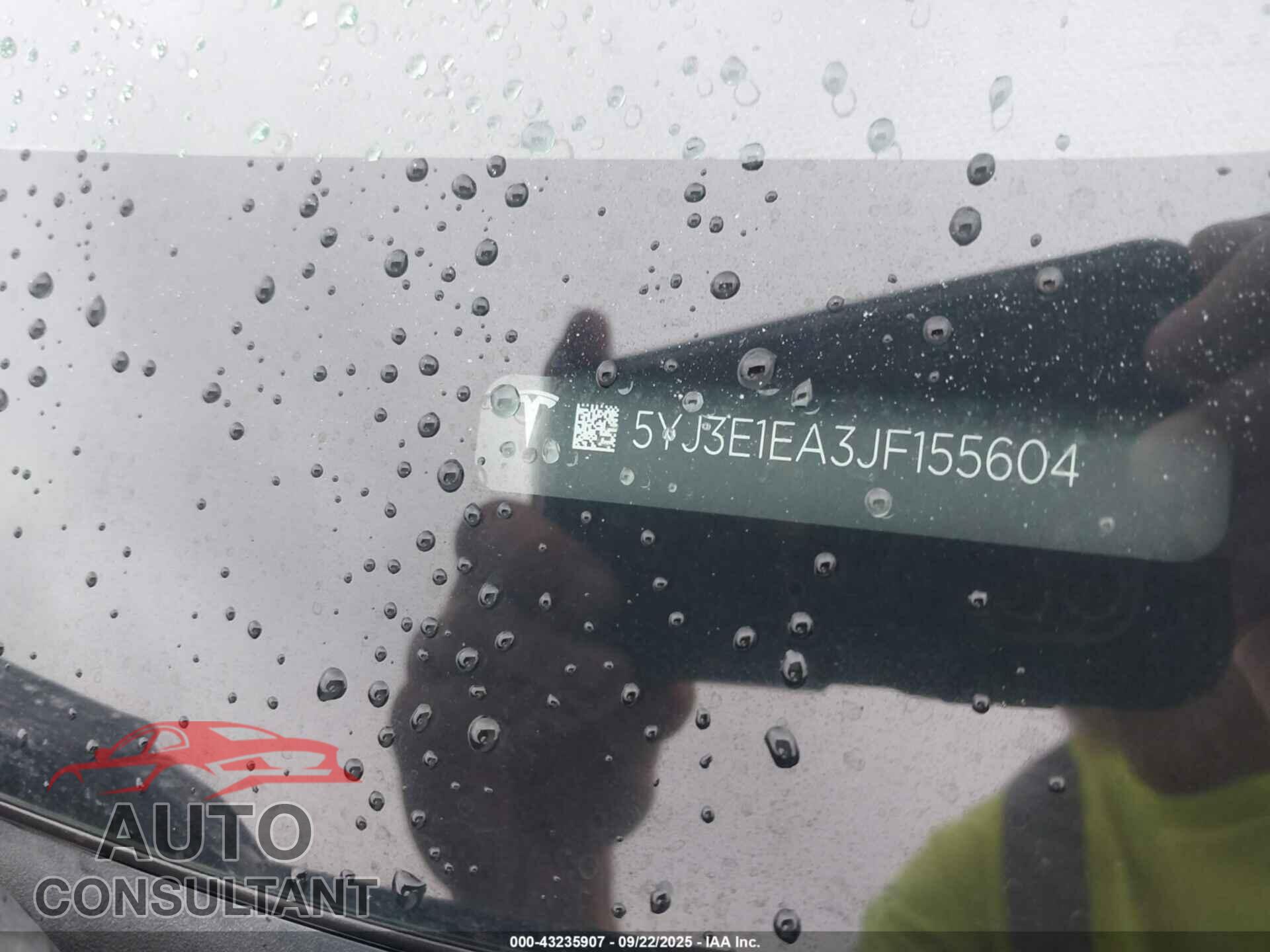 TESLA MODEL 3 2018 - 5YJ3E1EA3JF155604