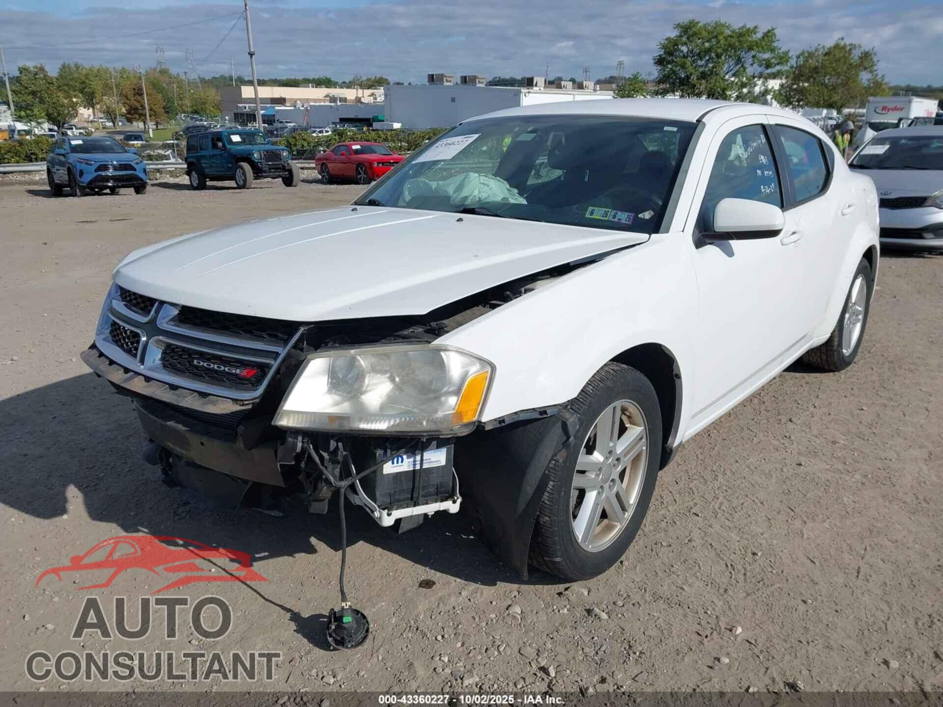 DODGE AVENGER 2014 - 1C3CDZCB7EN187593