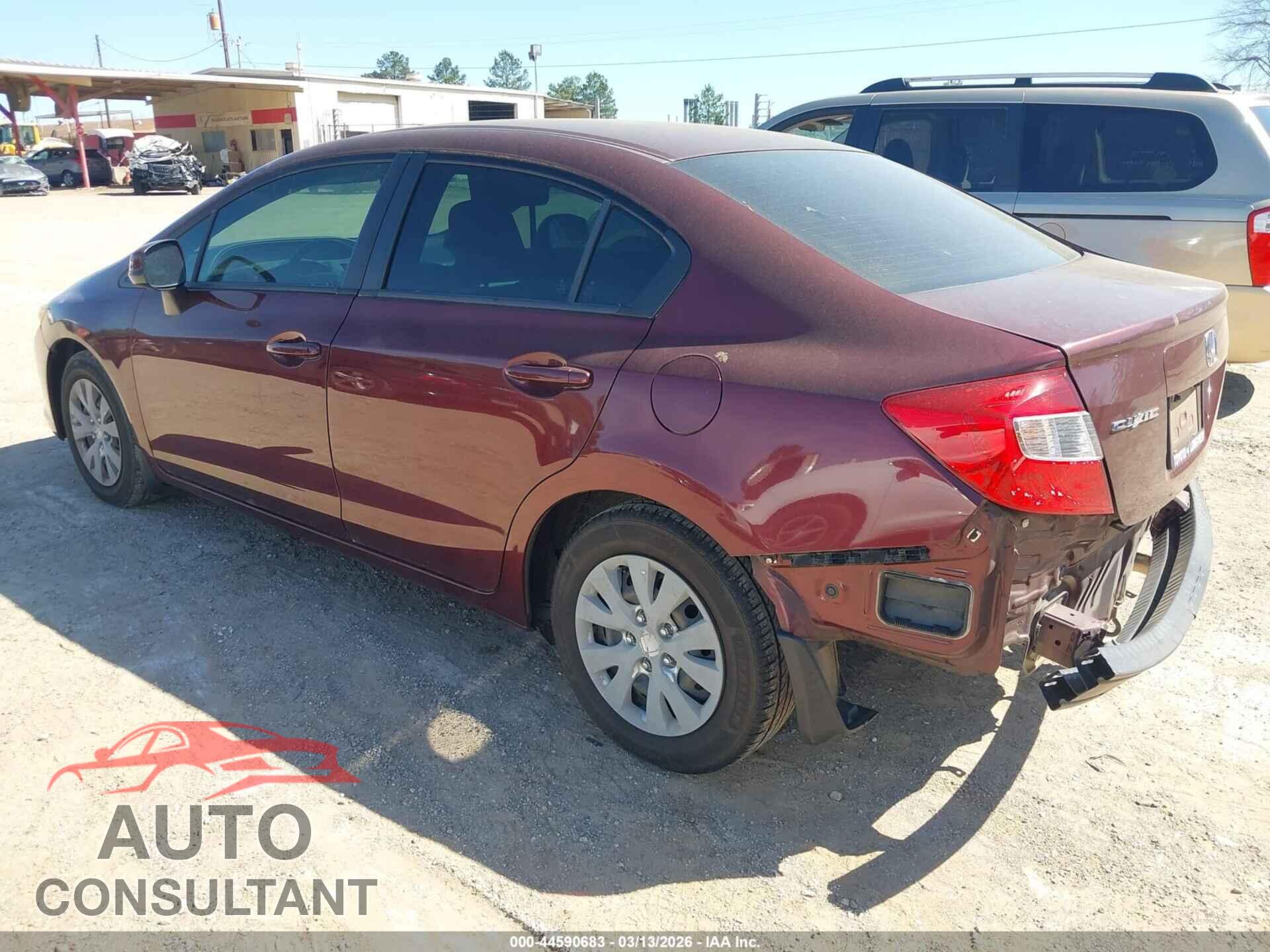 HONDA CIVIC 2012 - JHMFB2F52CS001192