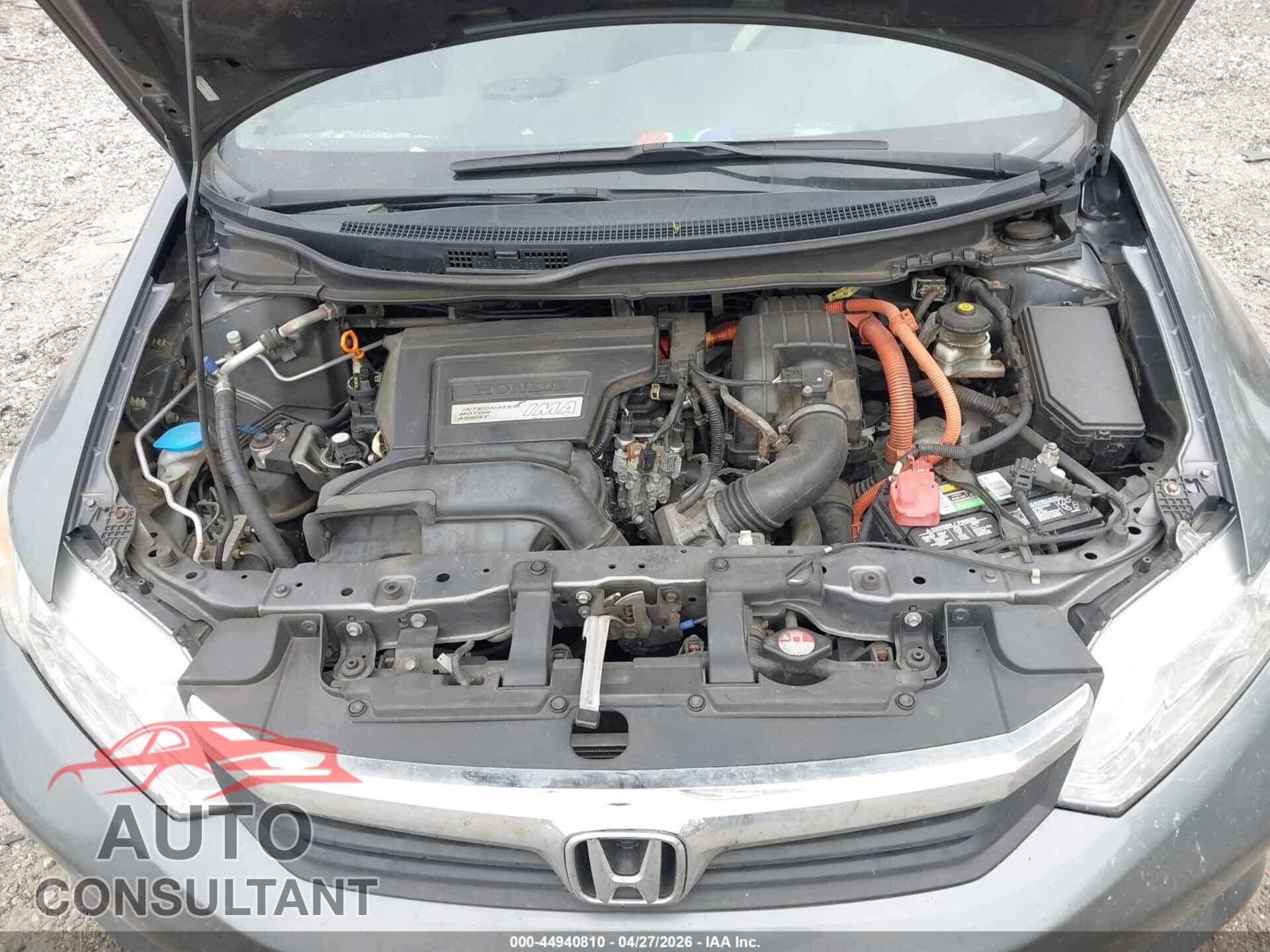 HONDA CIVIC HYBRID 2012 - JHMFB4F24CS007593