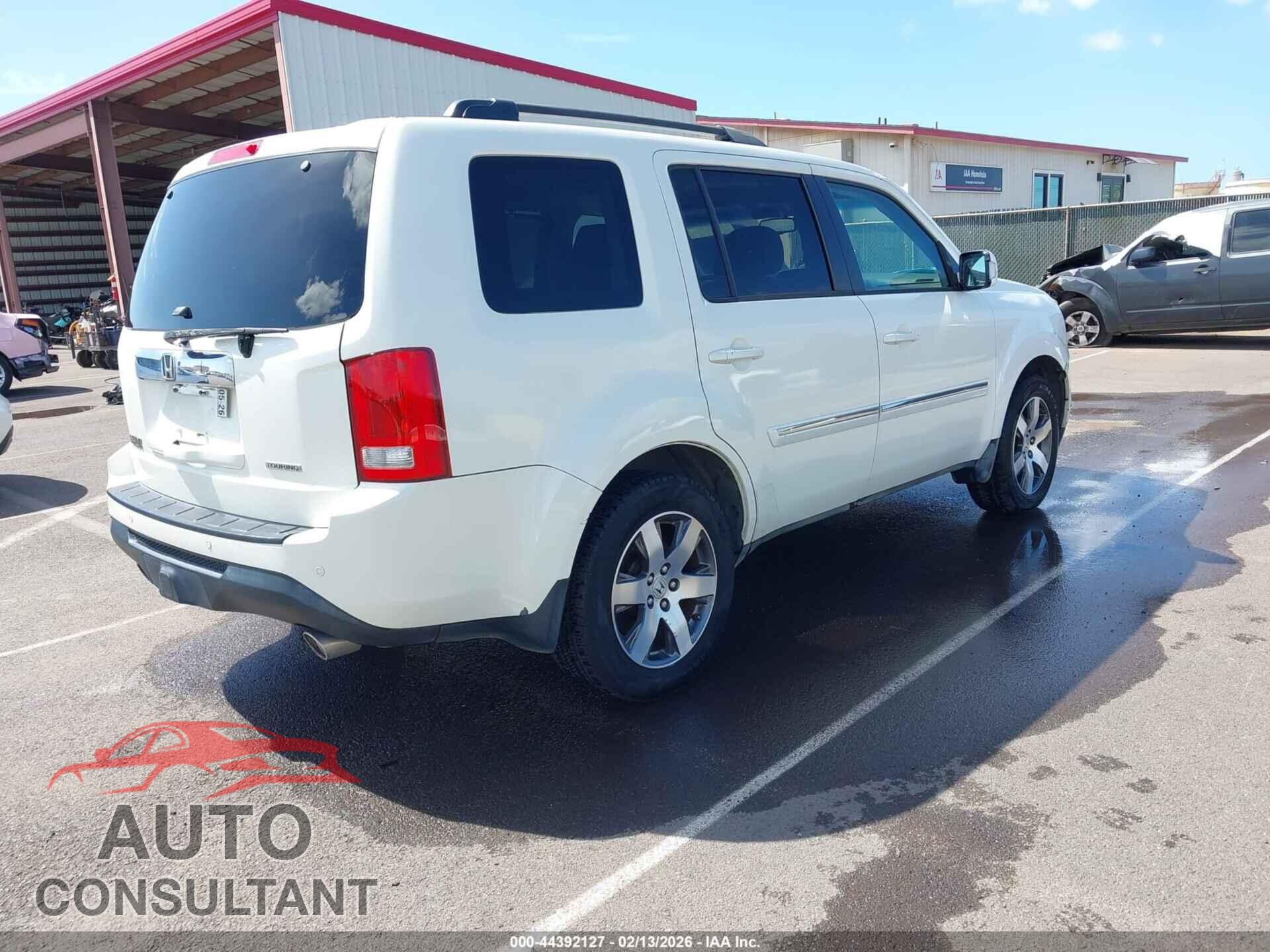HONDA PILOT 2012 - 5FNYF3H93CB008251