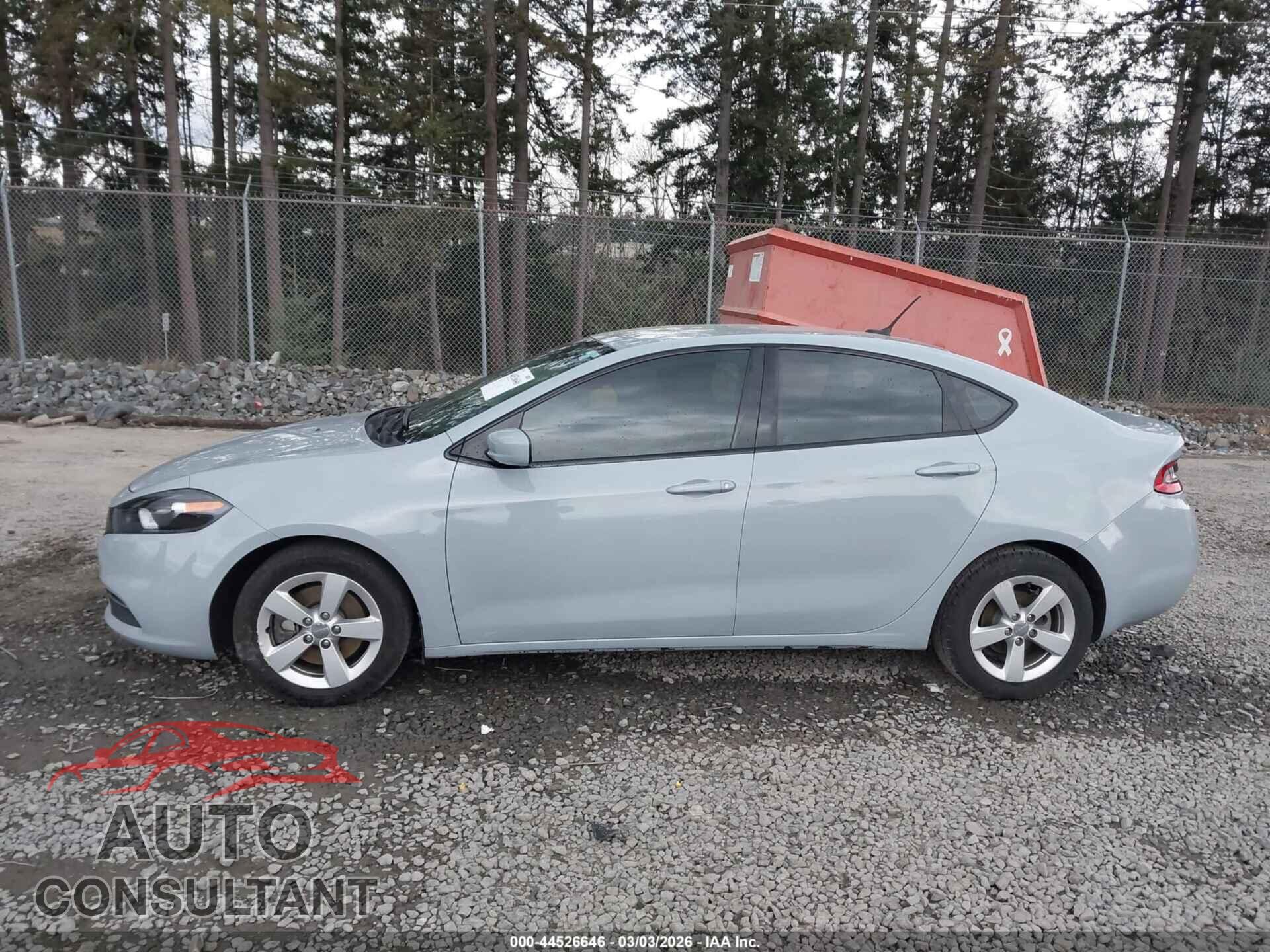 DODGE DART 2015 - 1C3CDFBB1FD187628