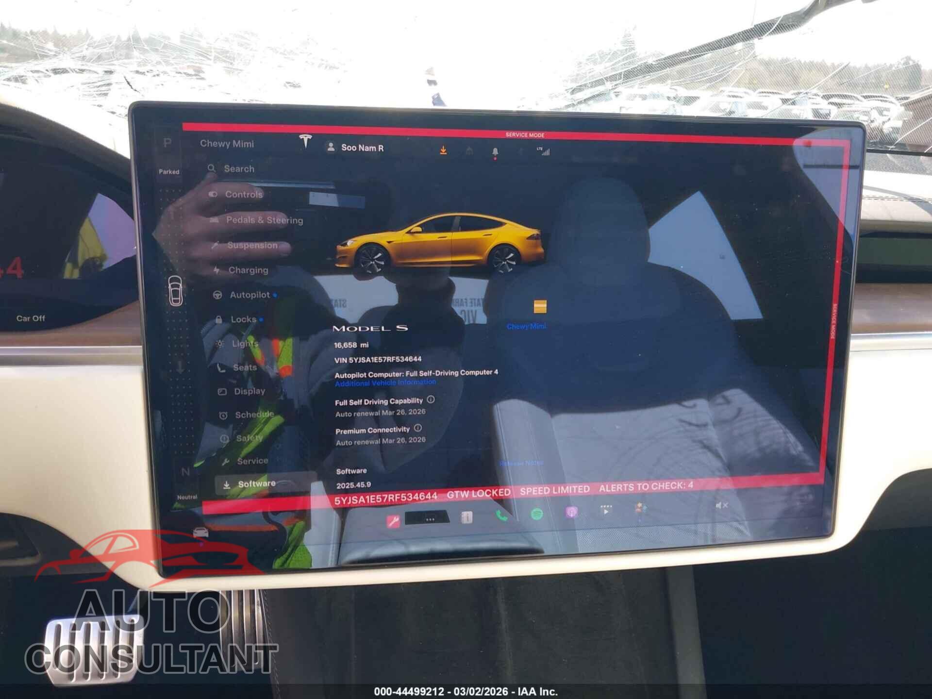 TESLA MODEL S 2024 - 5YJSA1E57RF534644
