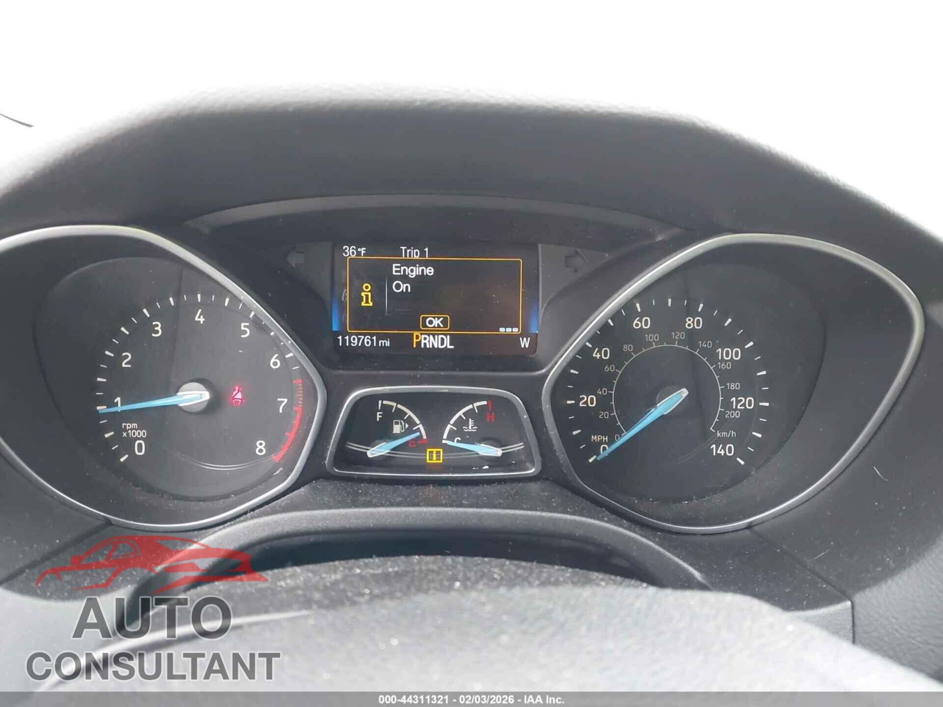 FORD FOCUS 2016 - 1FADP3F2XGL312235