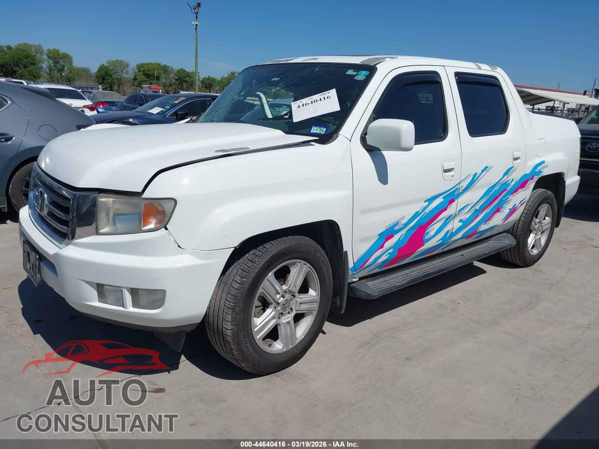HONDA RIDGELINE 2013 - 5FPYK1F51DB016793