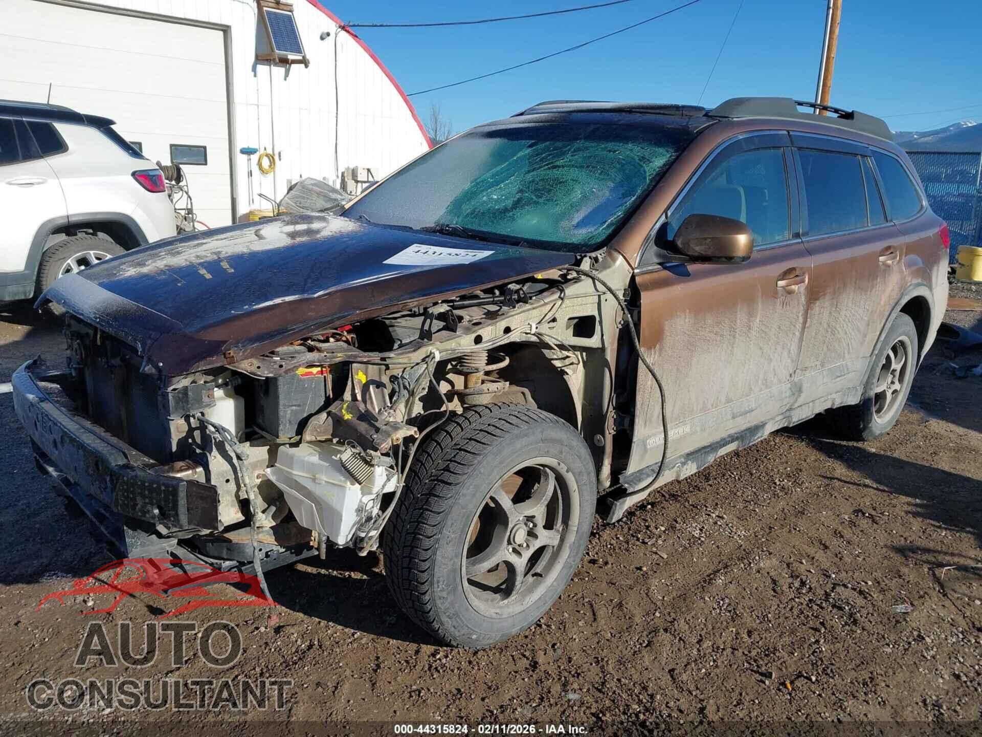 SUBARU OUTBACK 2011 - 4S4BRBLCXB3440045