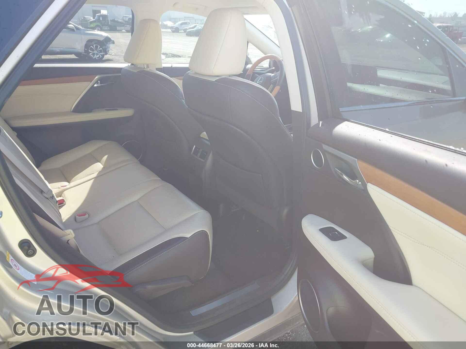 LEXUS RX 350 2017 - 2T2ZZMCA9HC072952