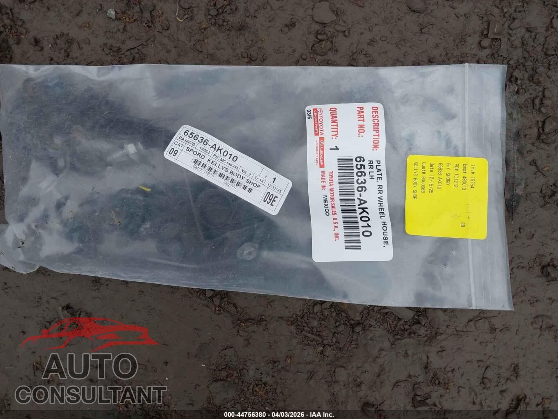 TOYOTA RAV4 2011 - 2T3BF4DV2BW171237
