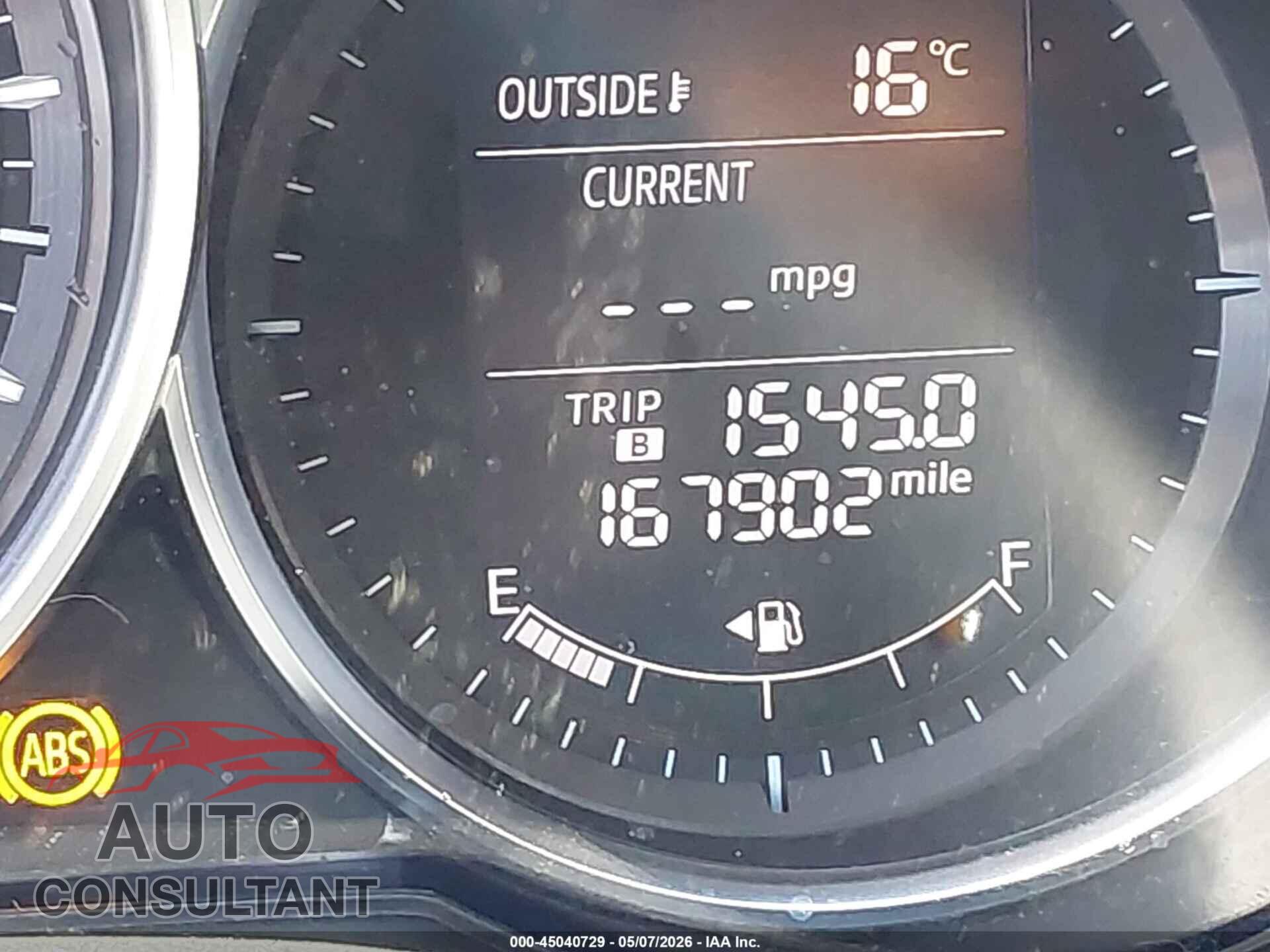 MAZDA MAZDA6 2015 - JM1GJ1V59F1186176