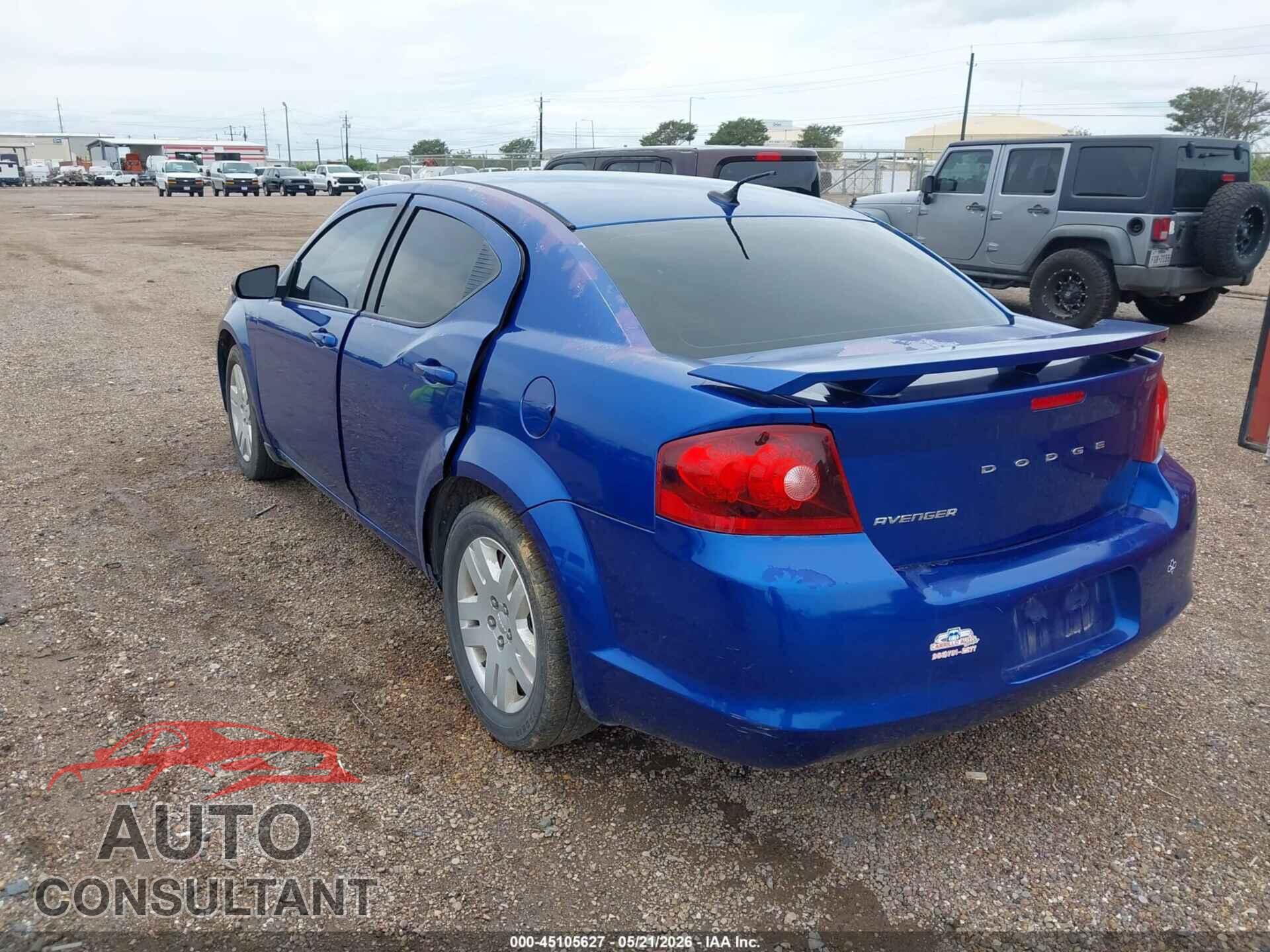 DODGE AVENGER 2013 - 1C3CDZAB2DN771059