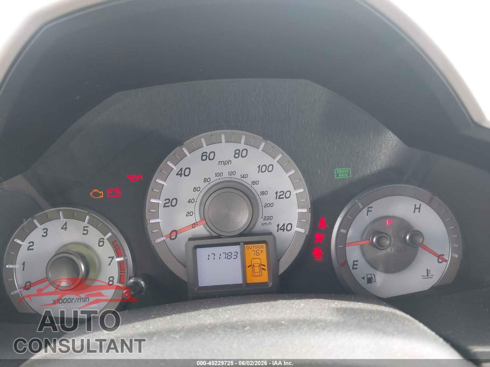HONDA PILOT 2013 - 5FNYF4H57DB080980