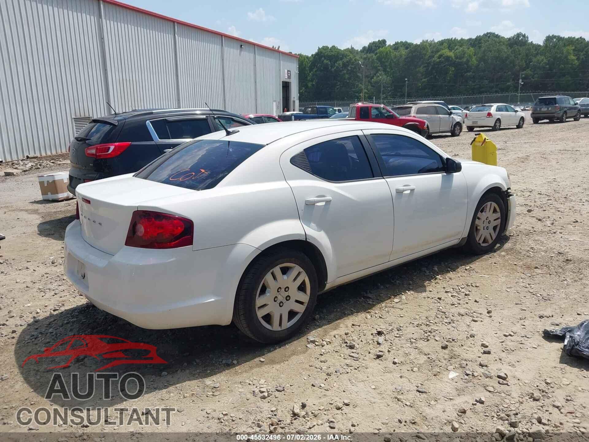 DODGE AVENGER 2011 - 1B3BD4FB4BN523378