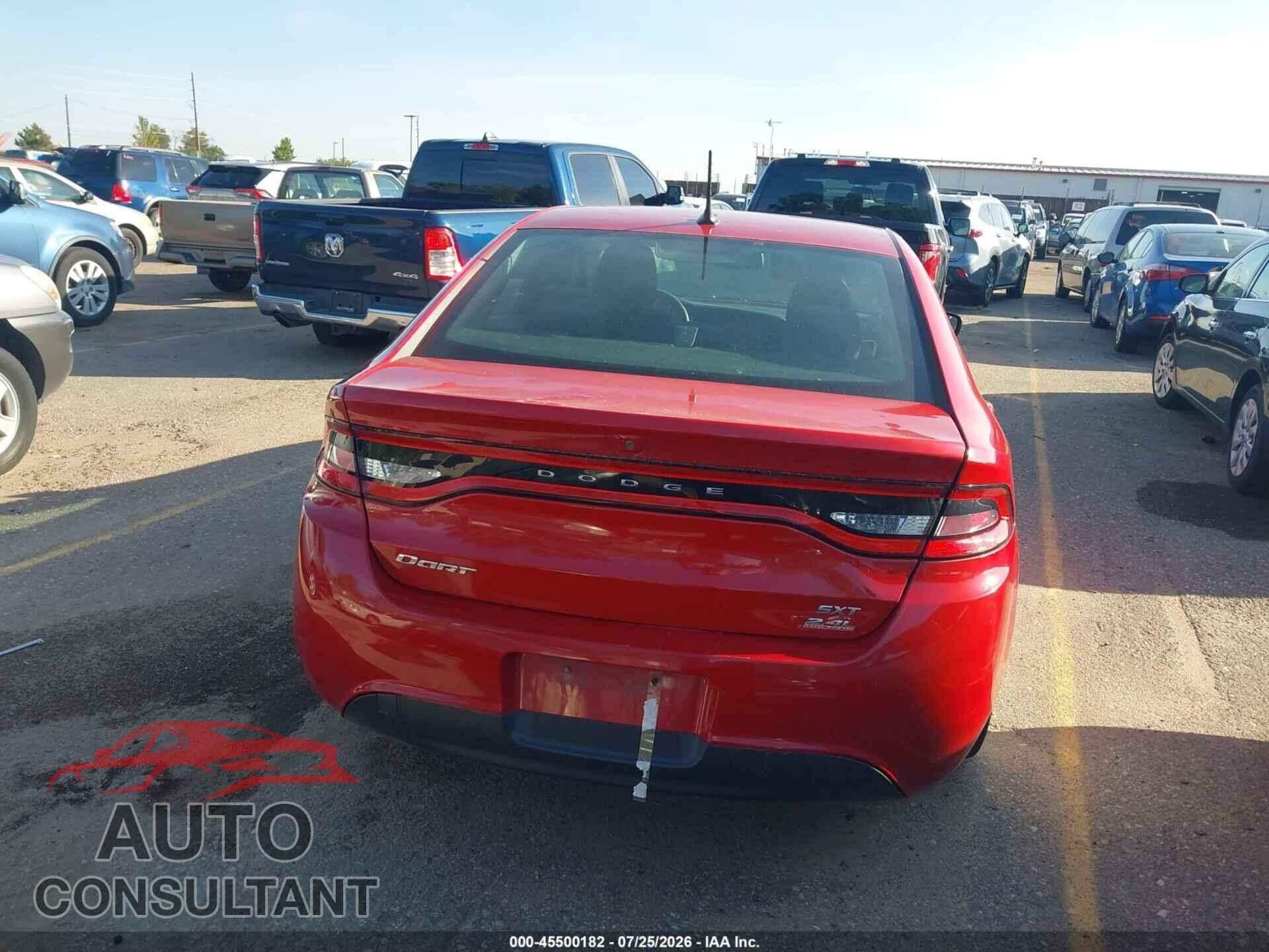 DODGE DART 2014 - 1C3CDFBB8ED824657