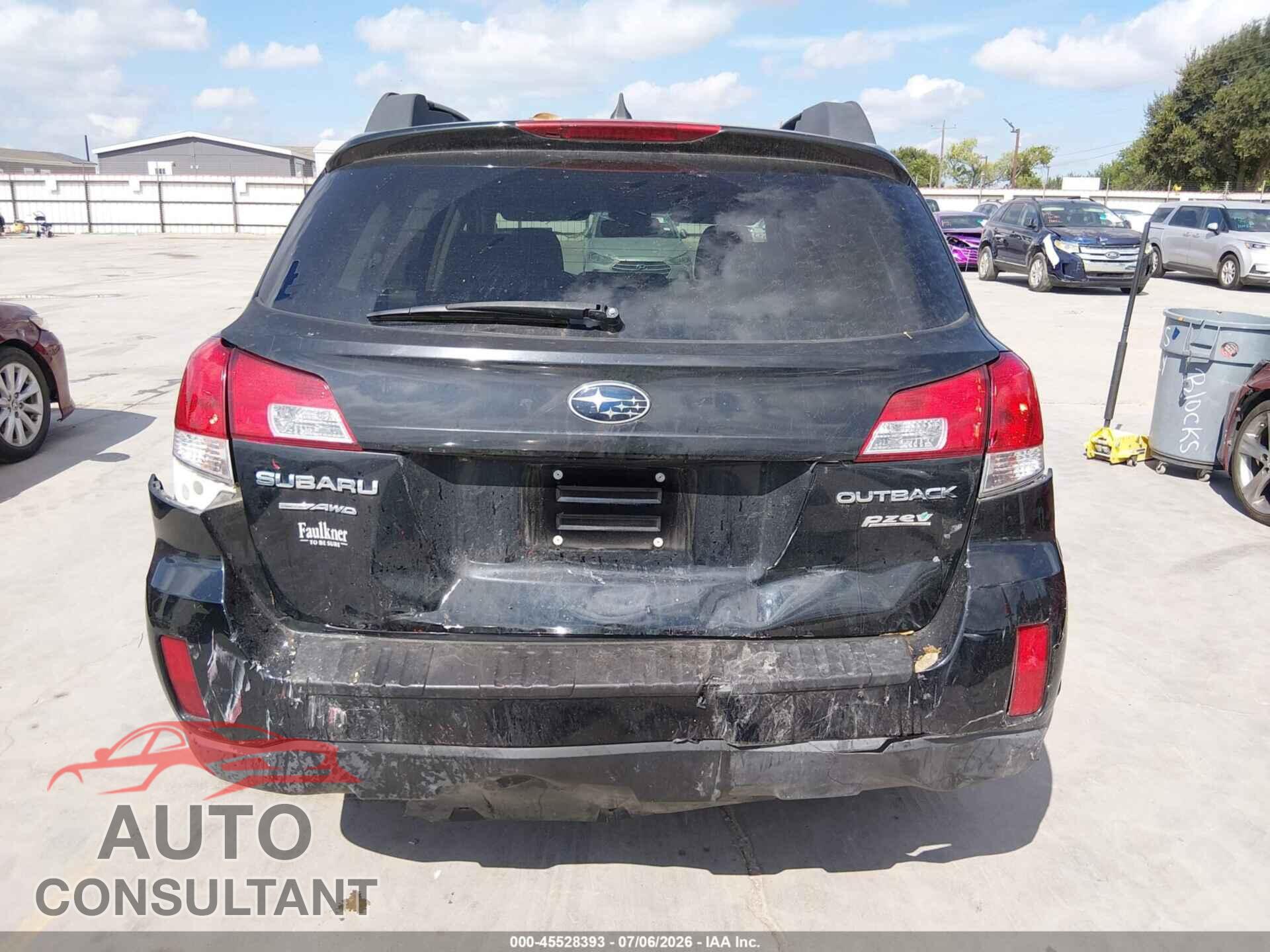 SUBARU OUTBACK 2012 - 4S4BRBLC7C3278151