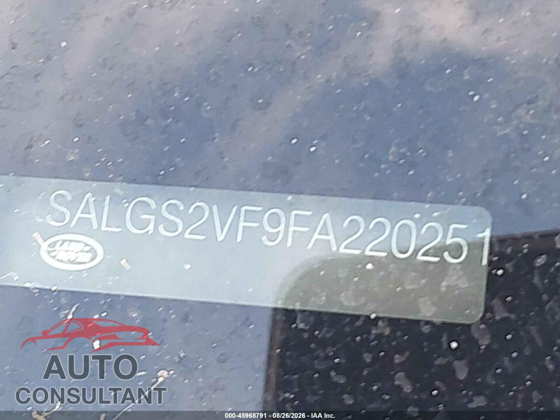 LAND ROVER RANGE ROVER 2015 - SALGS2VF9FA220251
