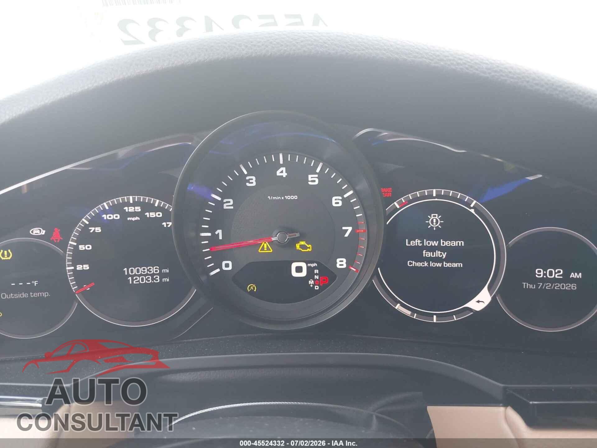PORSCHE CAYENNE 2019 - WP1AA2AY2KDA00593