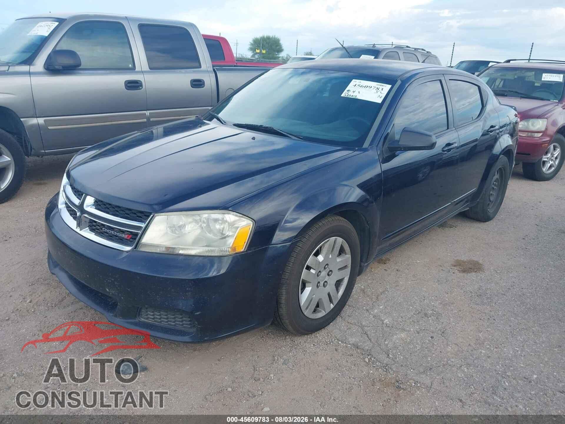 DODGE AVENGER 2012 - 1C3CDZAG1CN327746
