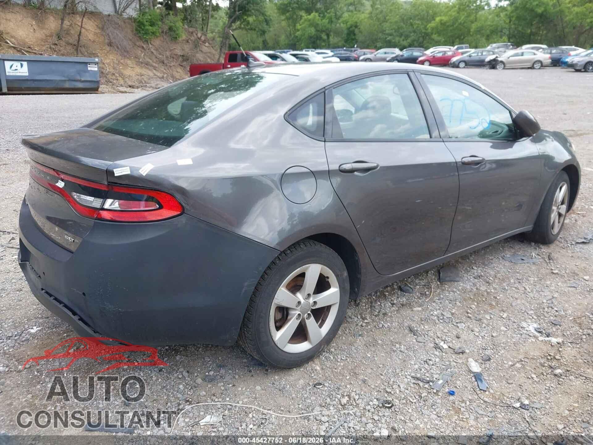 DODGE DART 2015 - 1C3CDFBB6FD309724