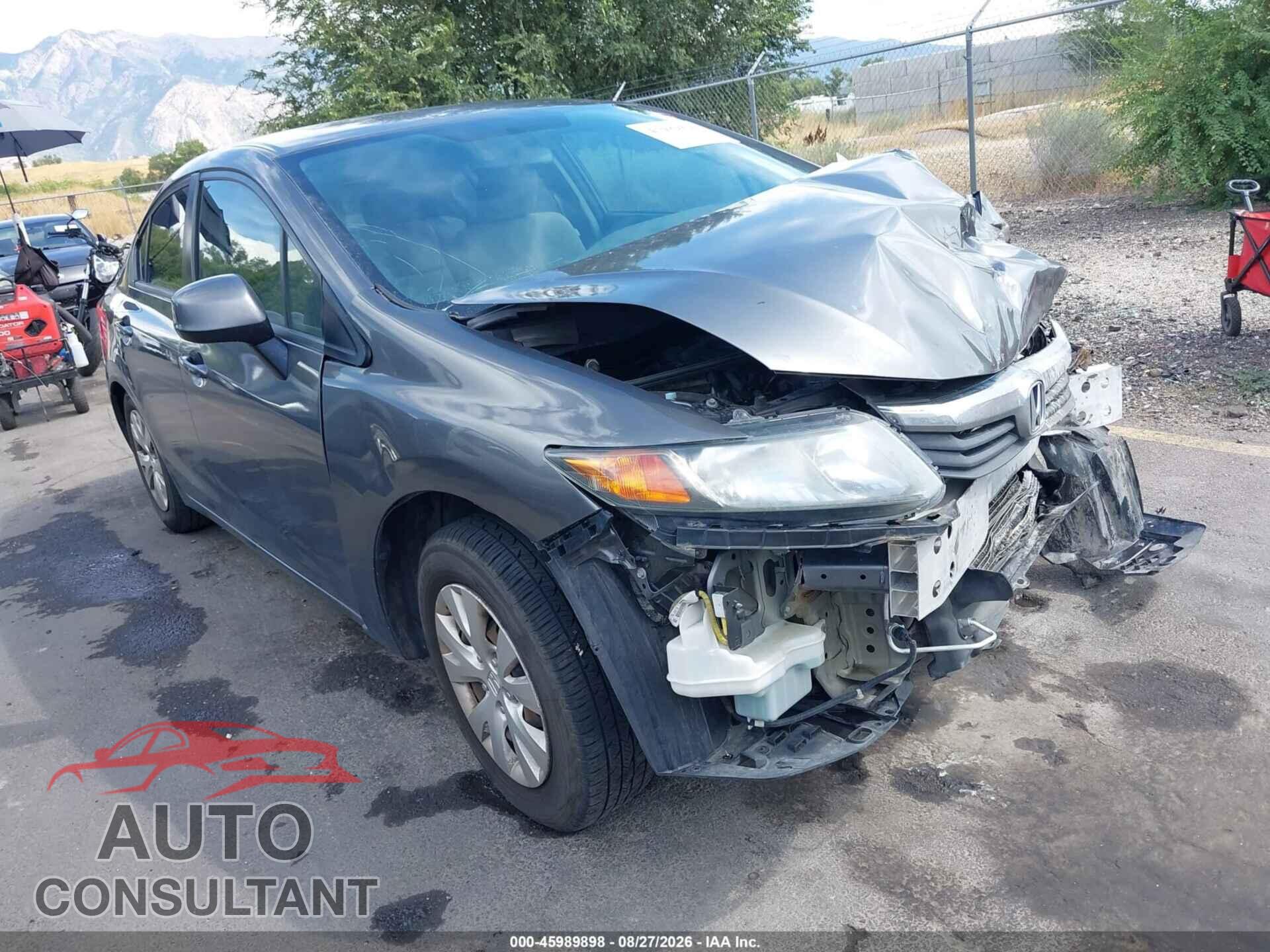 HONDA CIVIC 2012 - 19XFB2F56CE010921