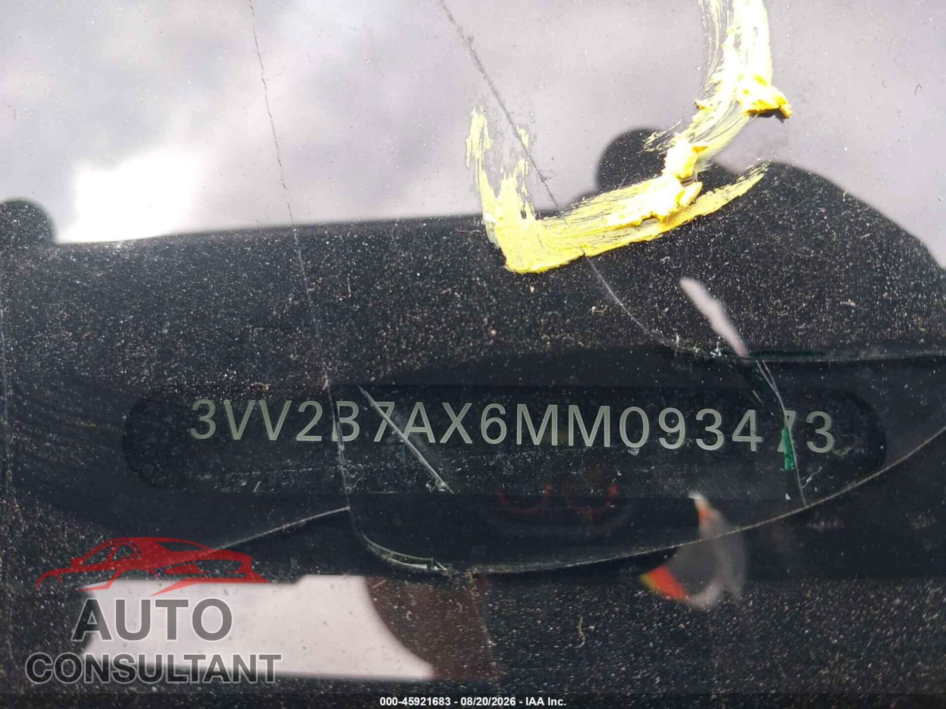 VOLKSWAGEN TIGUAN 2021 - 3VV2B7AX6MM093473