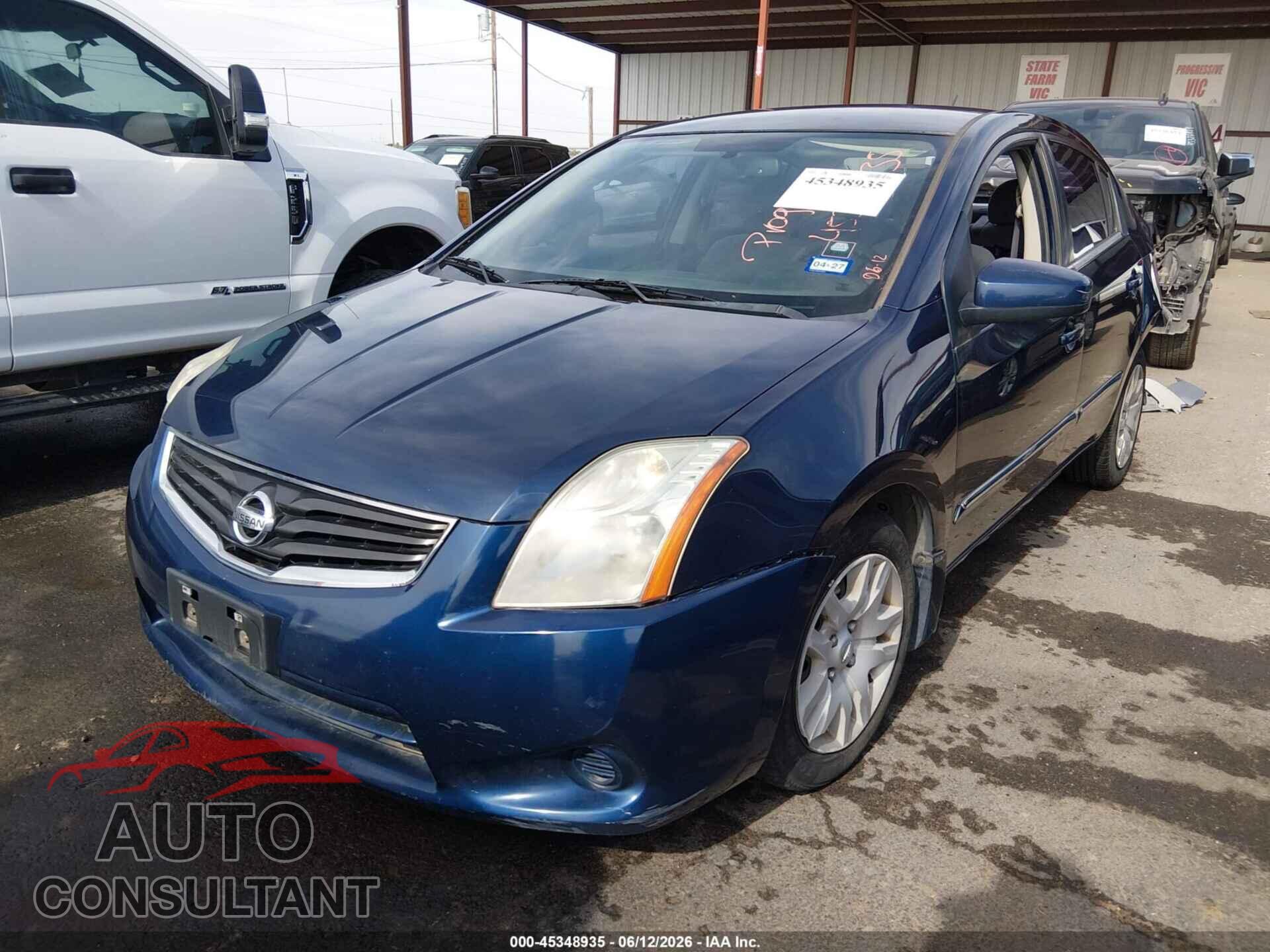 NISSAN SENTRA 2012 - 3N1AB6AP3CL718116