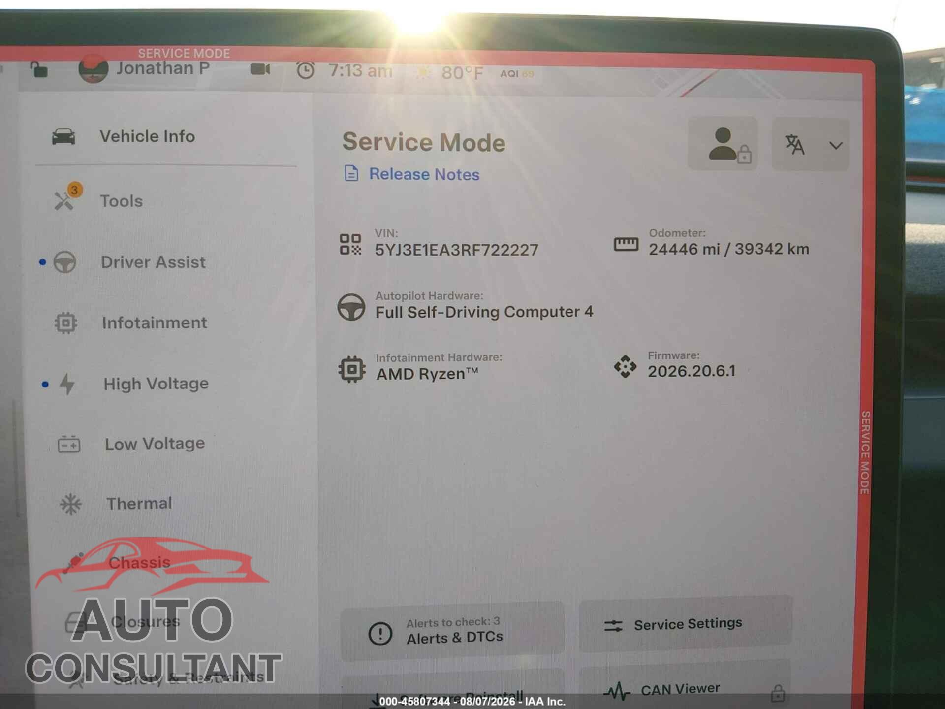 TESLA MODEL 3 2024 - 5YJ3E1EA3RF722227