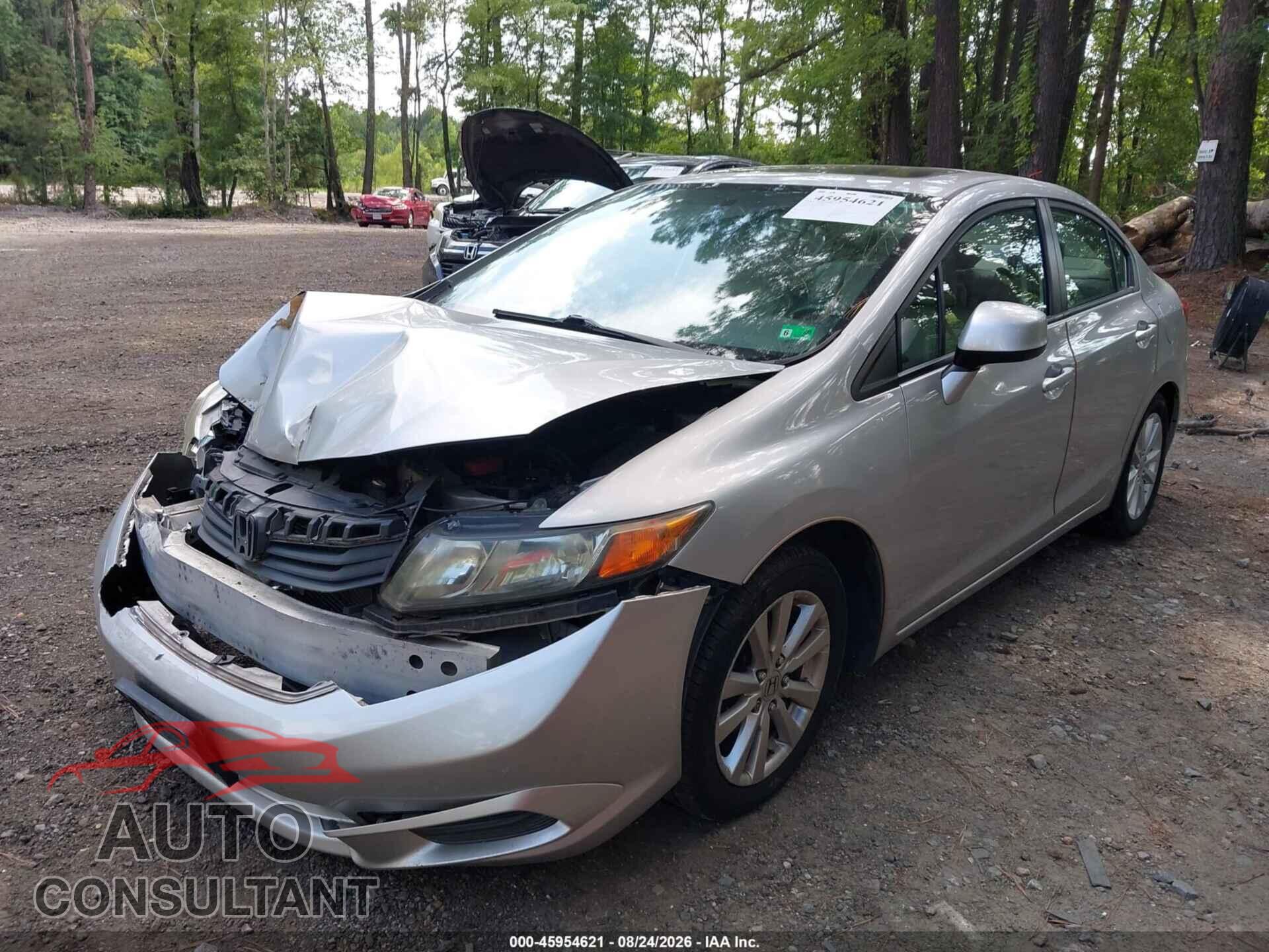 HONDA CIVIC 2012 - 19XFB2F94CE324702