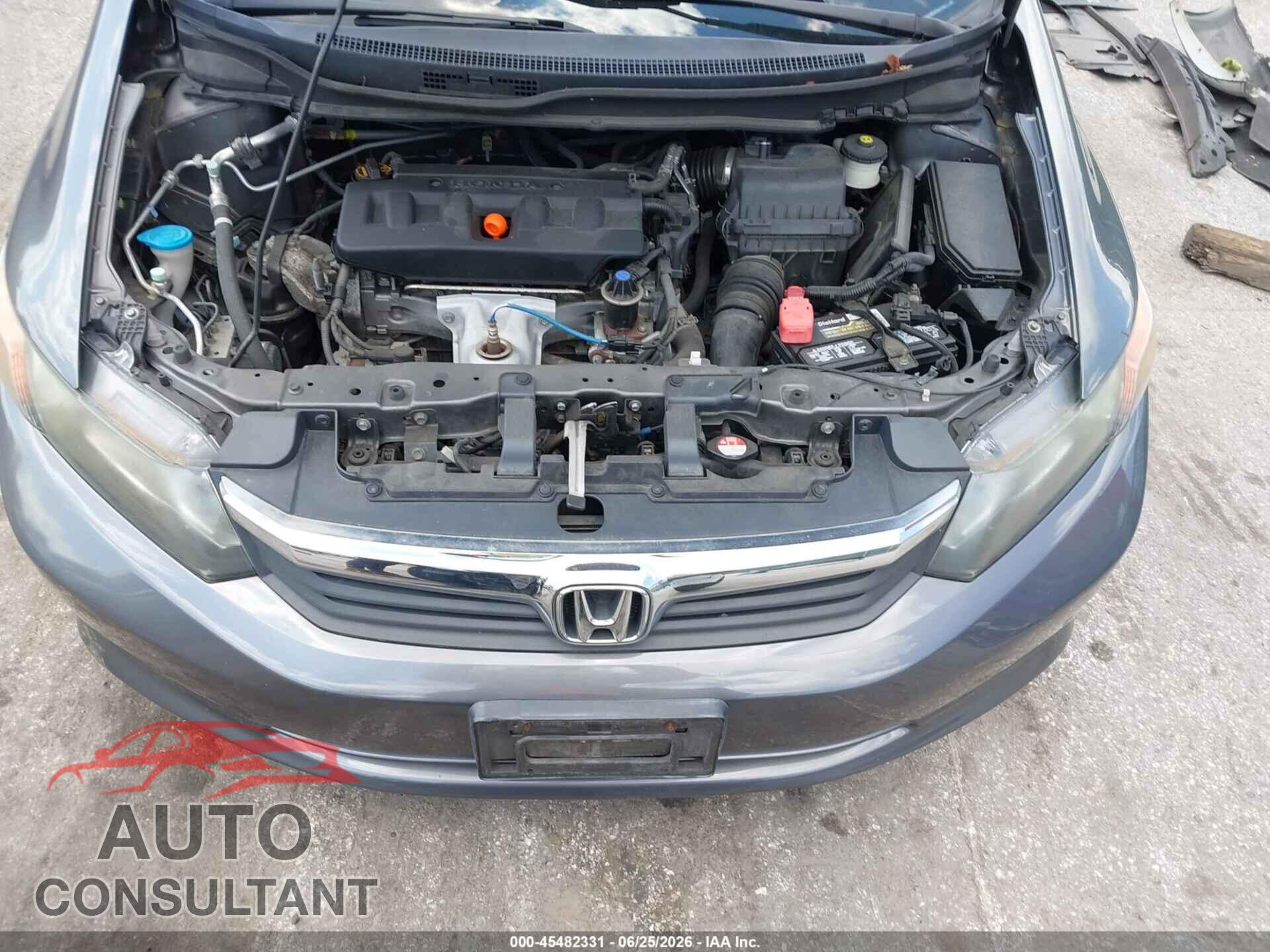 HONDA CIVIC 2012 - 19XFB2F58CE021404