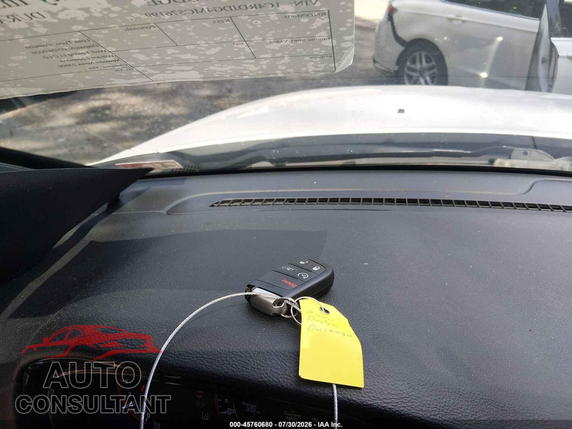 DODGE DURANGO 2021 - 1C4RDJDG4MC576199