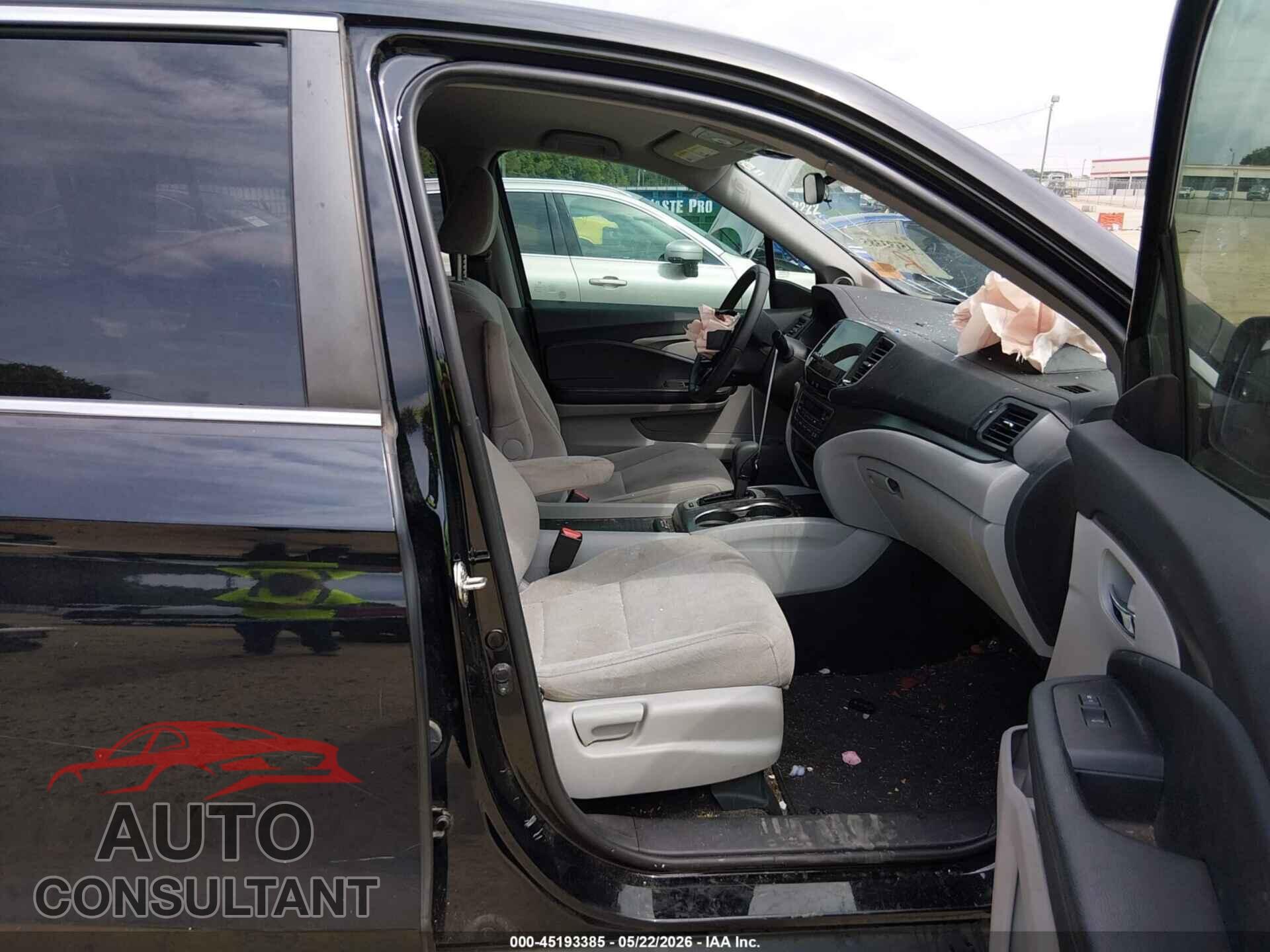 HONDA PILOT 2019 - 5FNYF5H33KB016775